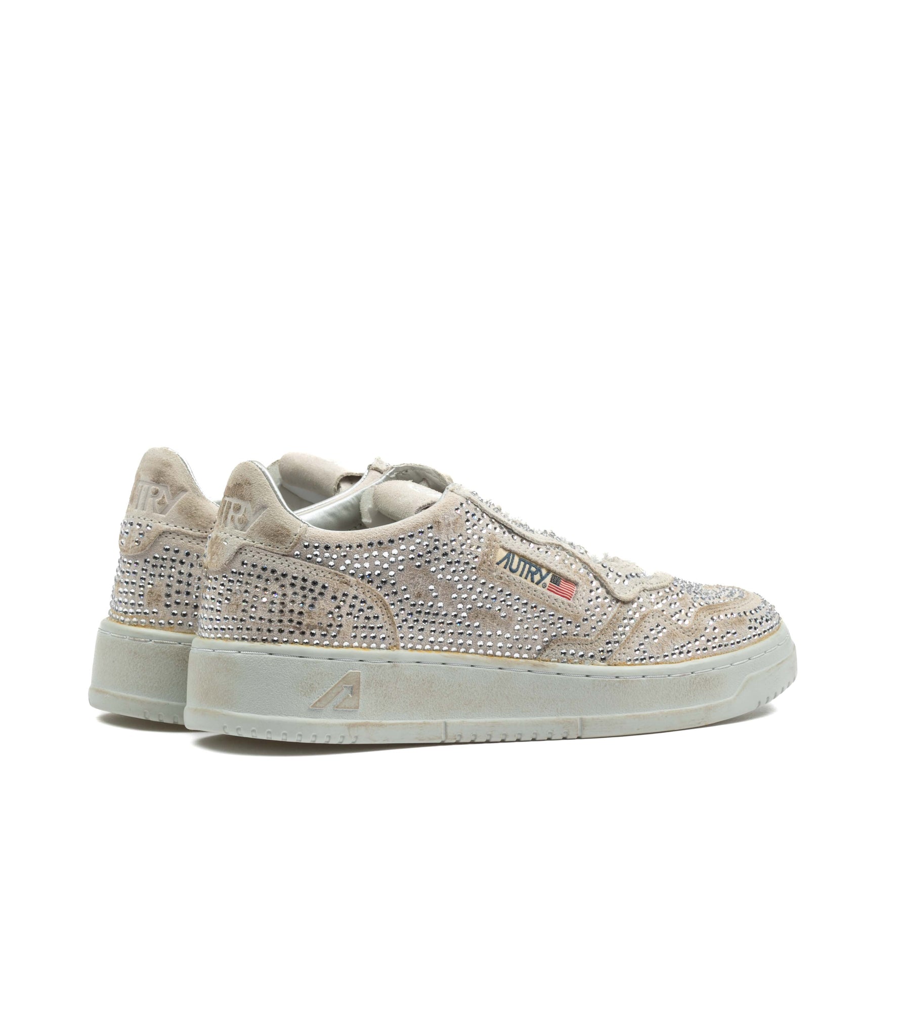 Autry Crystal Medalist Bianco Strass Donna