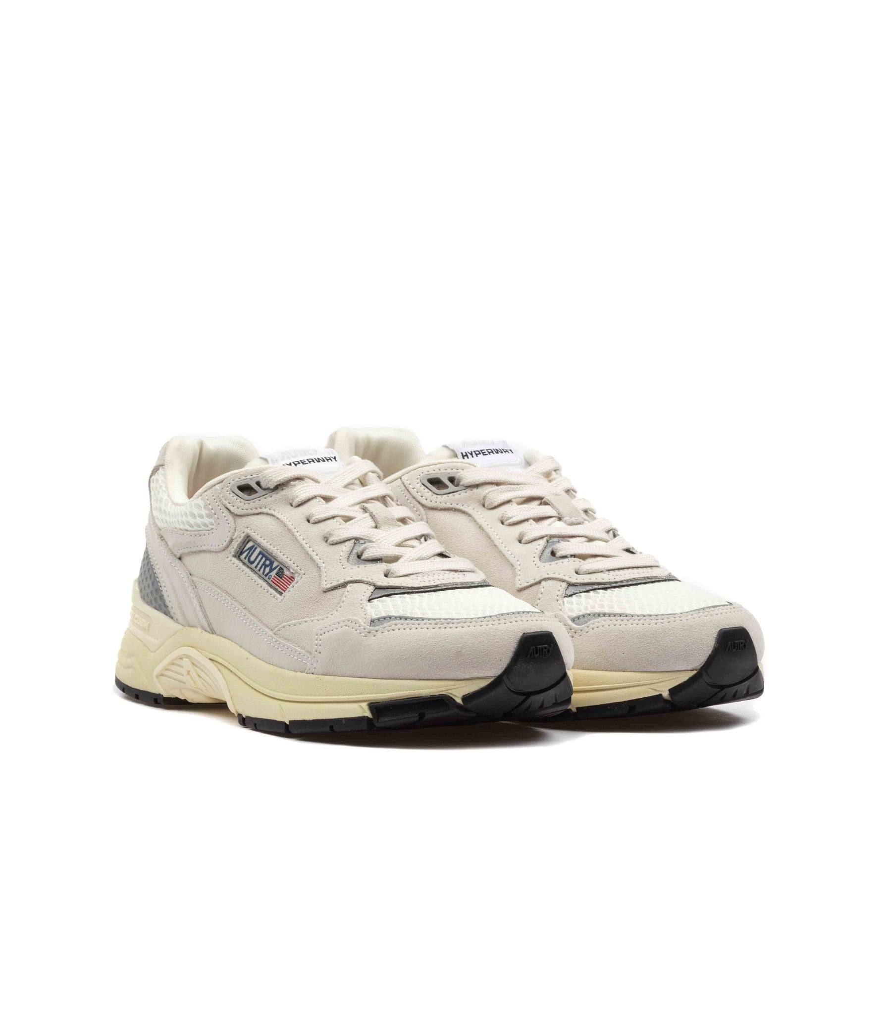 Autry Hyperway Low Donna Suede Bianco