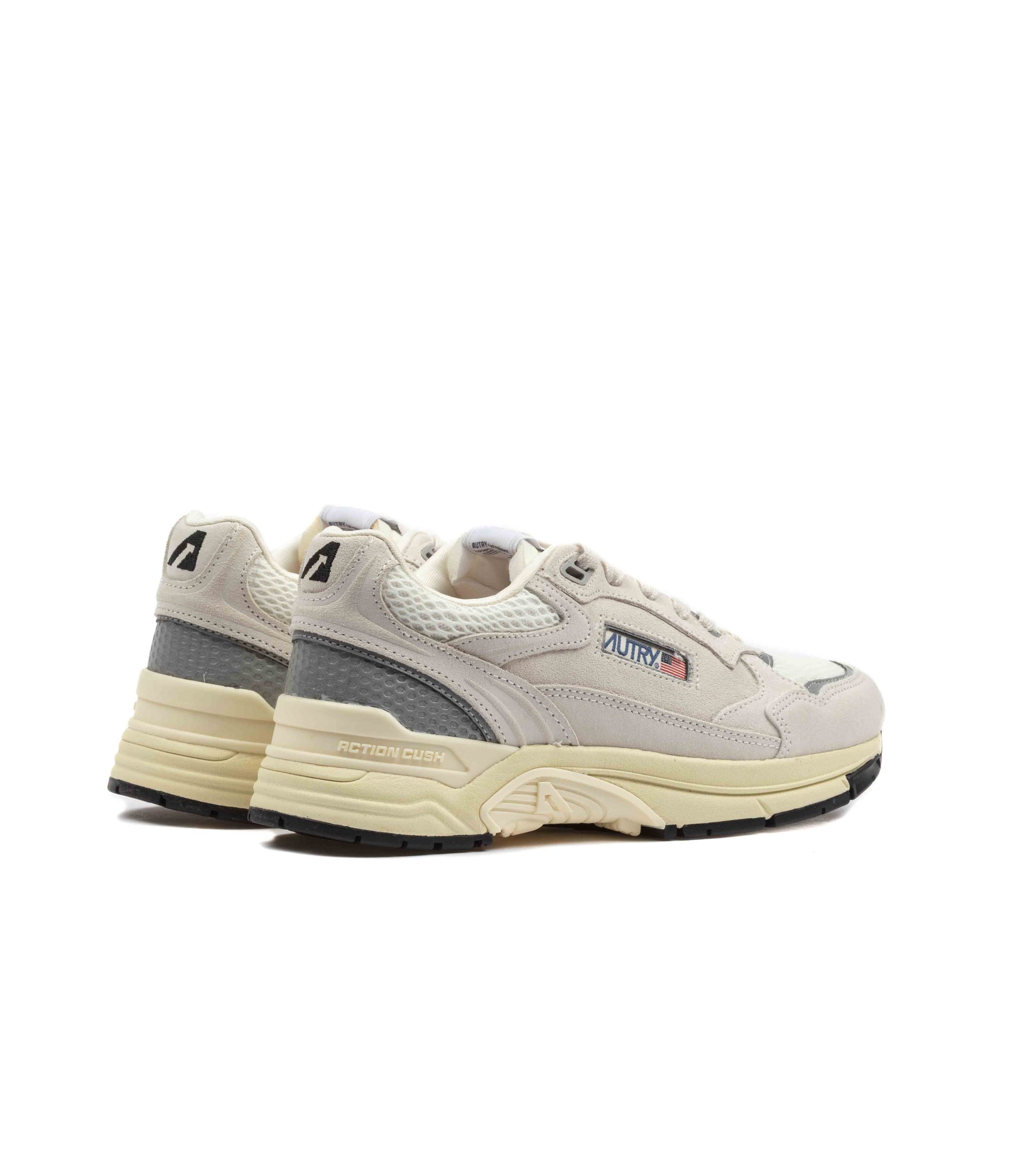 Autry Hyperway Low Donna Suede Bianco