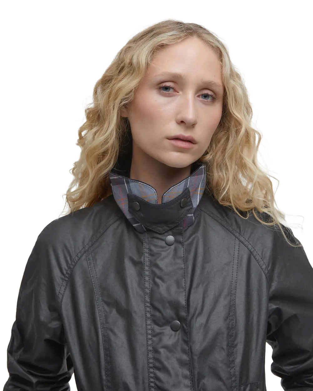 Barbour Beadnell Wax Jacket Black Nero Donna