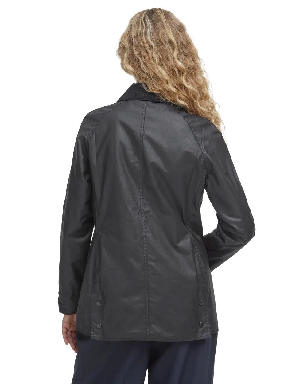 Barbour Beadnell Wax Jacket Black Nero Donna