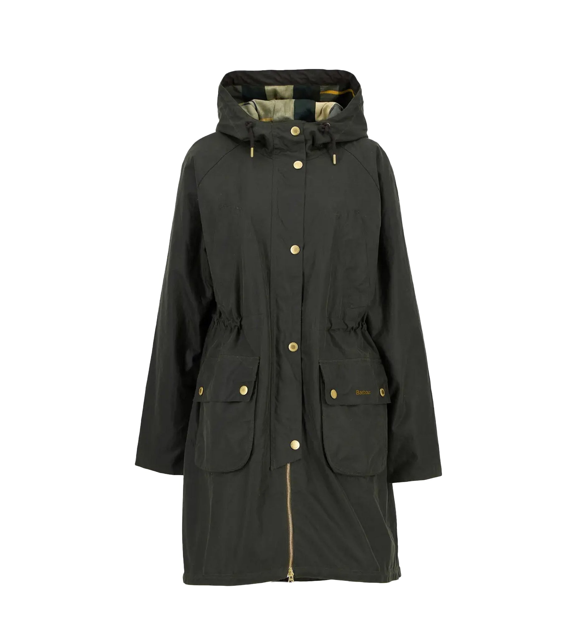 Barbour Marcy Wax Parka Cot Outw Fern Donna