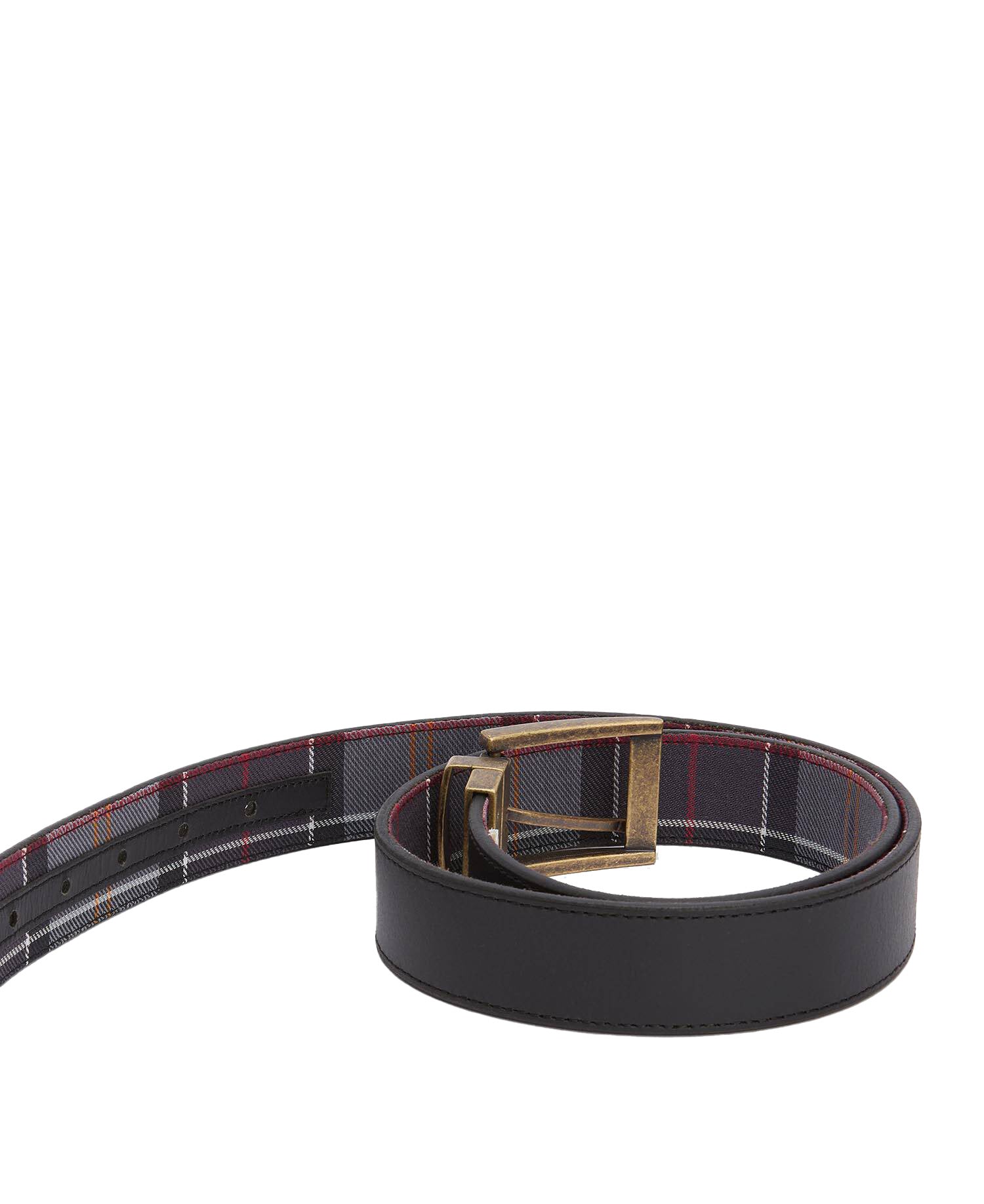 Barbour Reversible Tartan Leather Belt