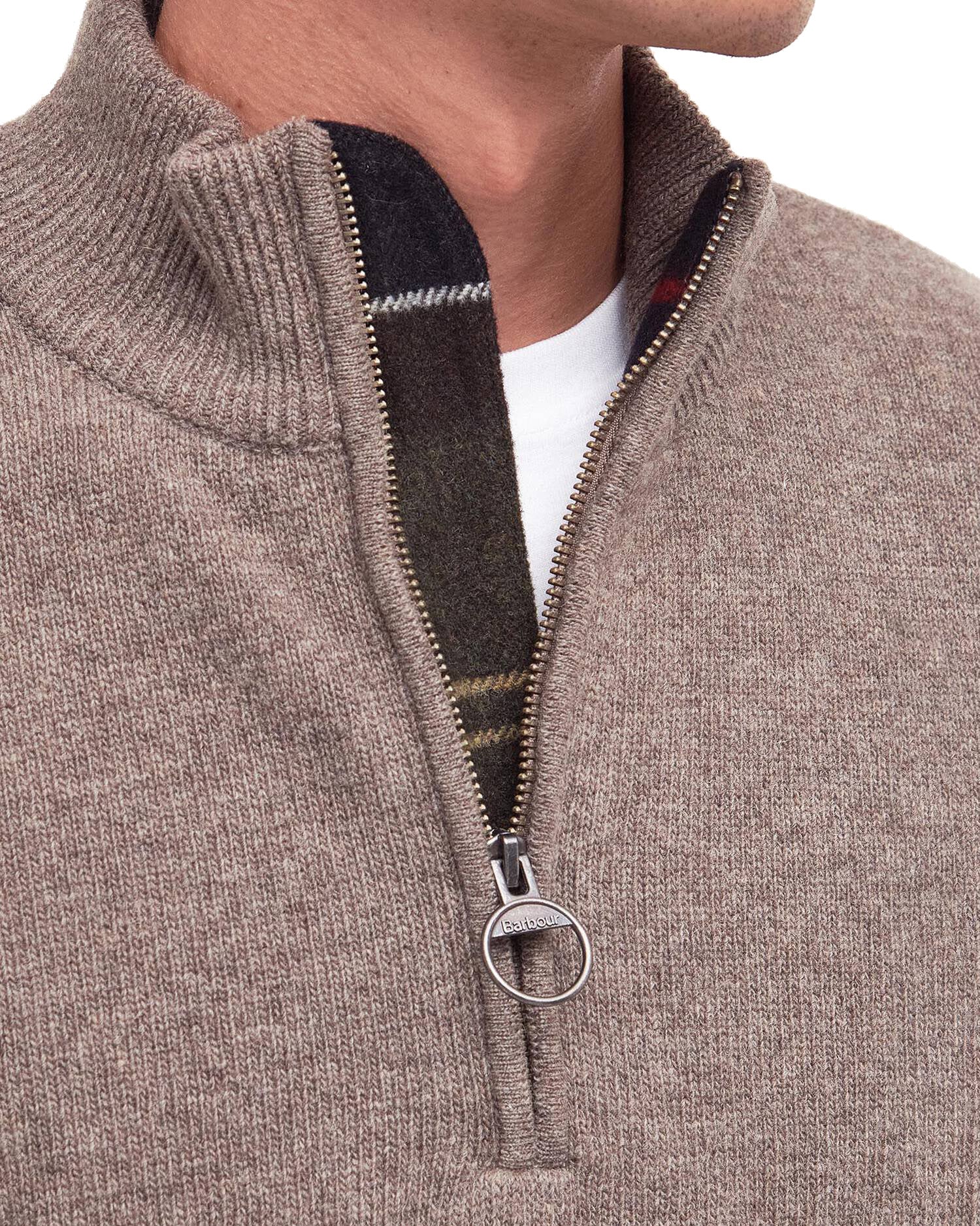 Barbour Maglia Mezza Zip Holden Uomo