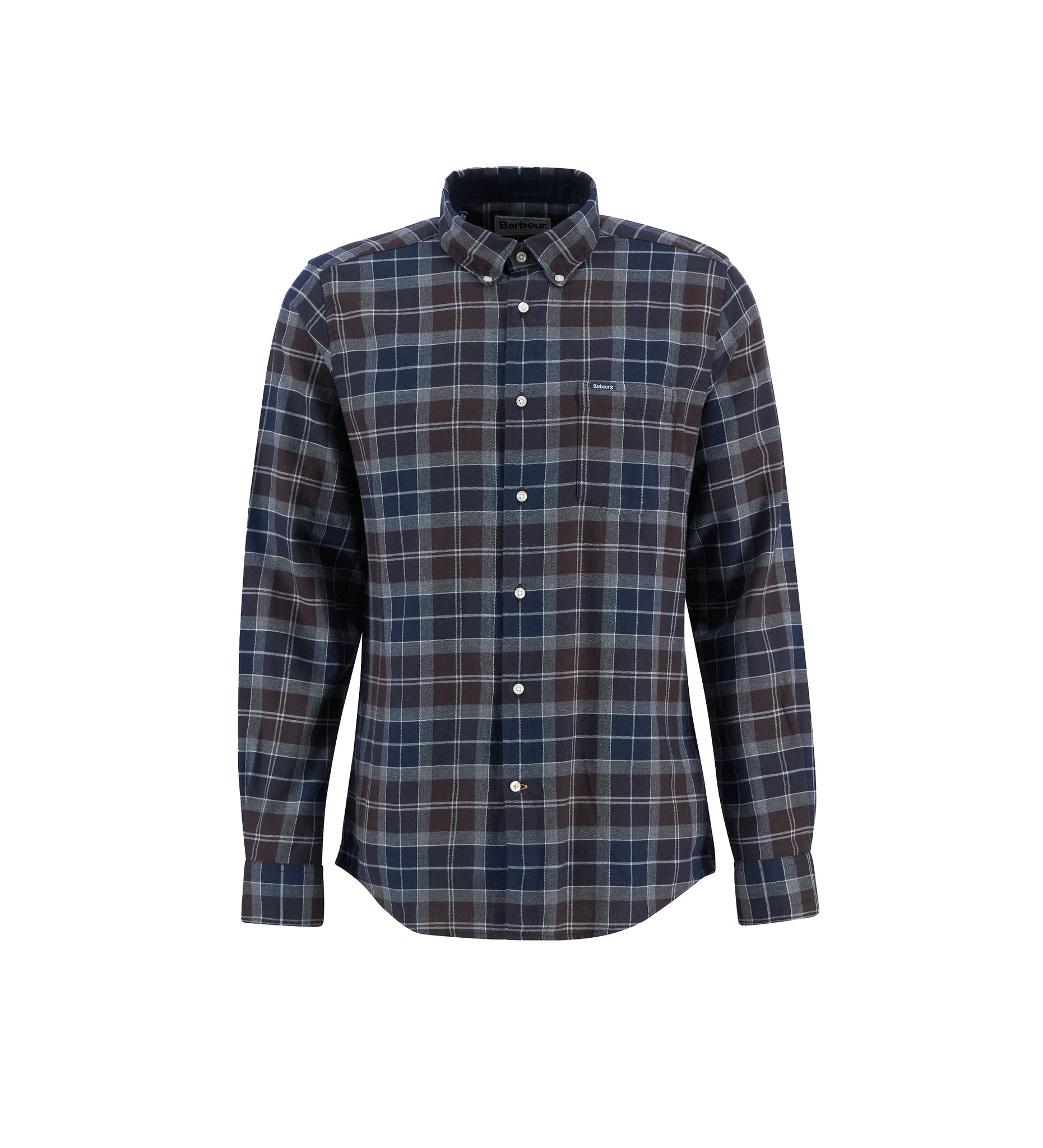 Barbour Camicia Check Flanella Fortrose Tailored Midnight Oak