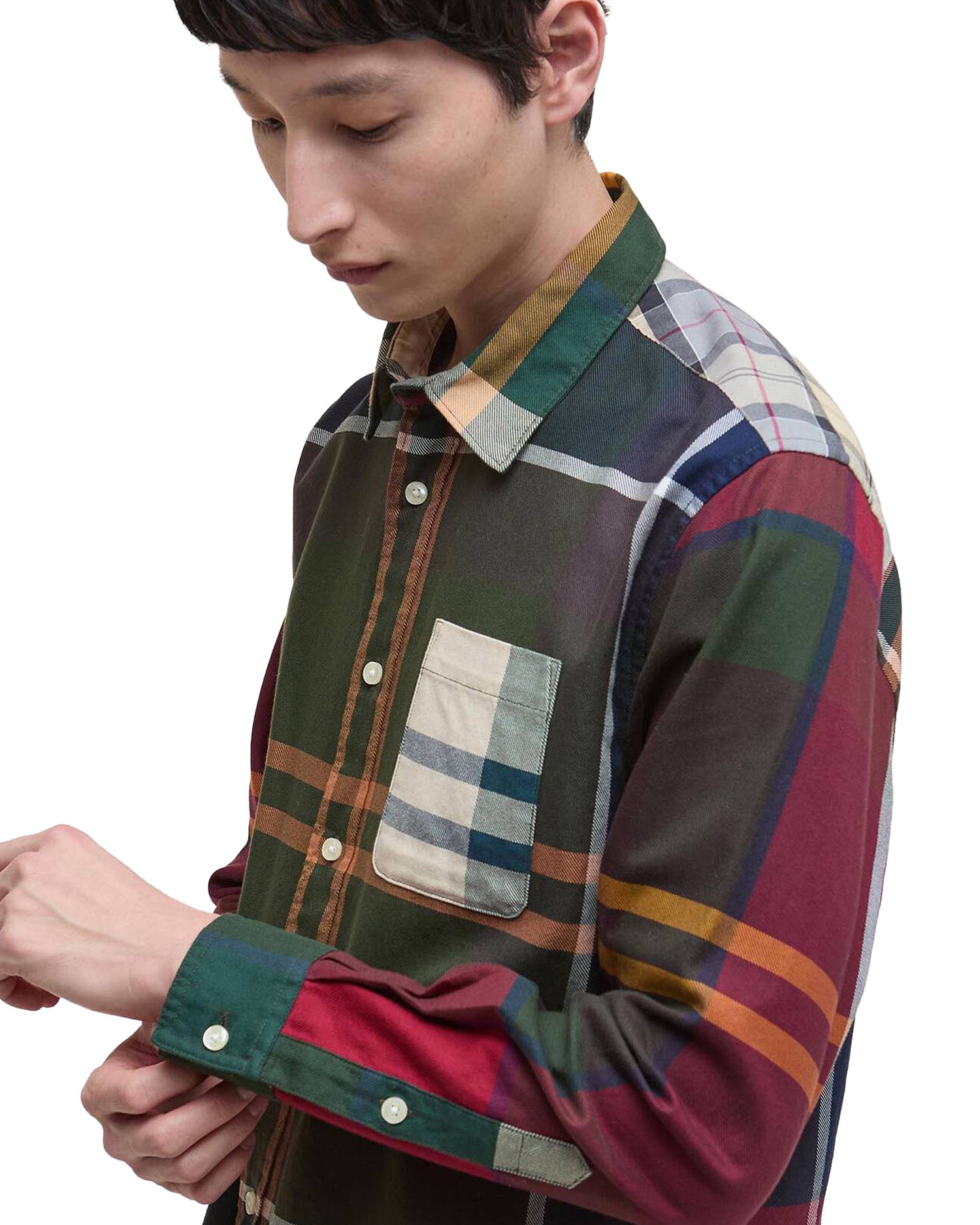 Barbour Patchwork Os Tartan Shirt Tartan Mix