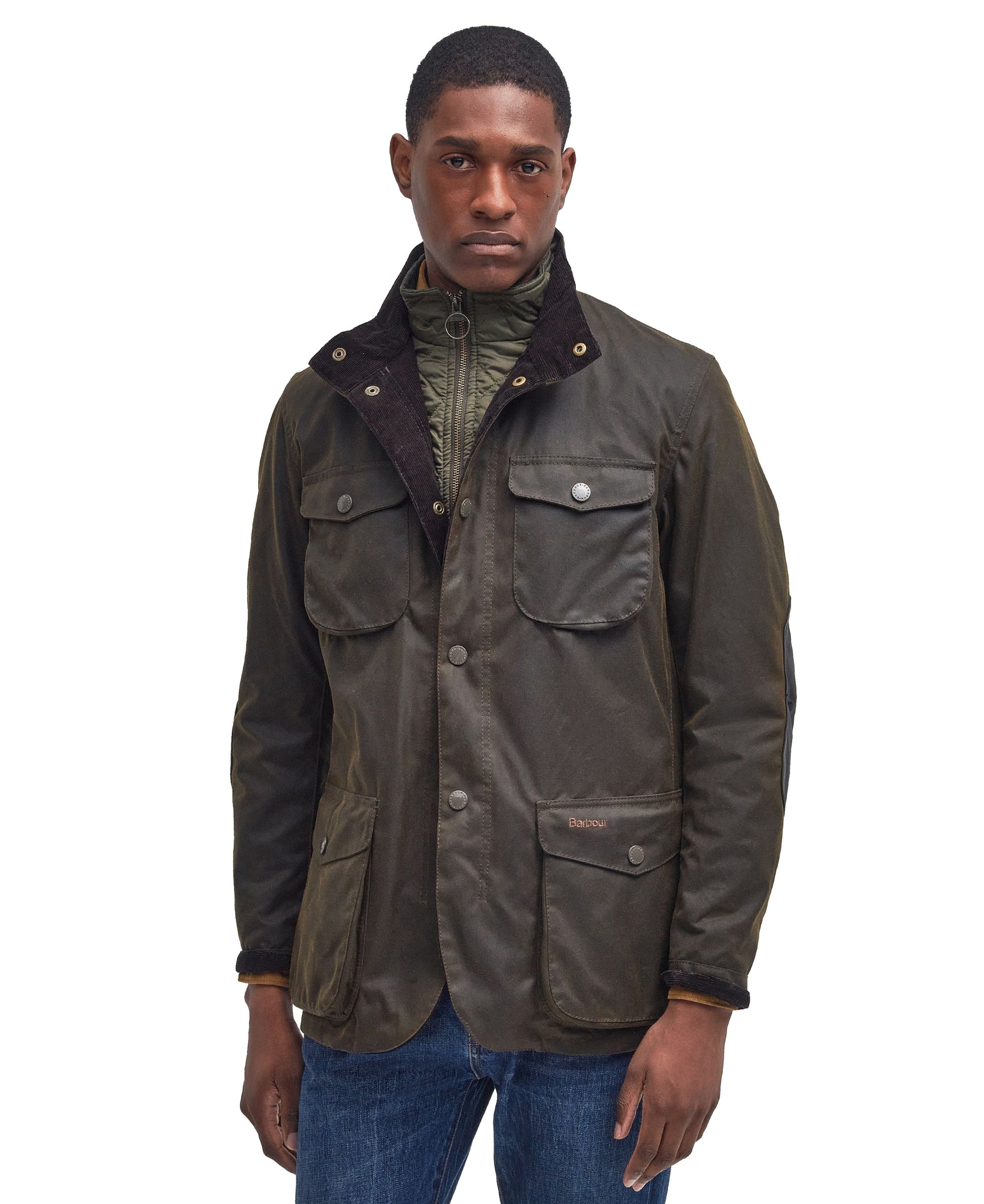 Barbour Ogston Wax Jacket Verde Oliva
