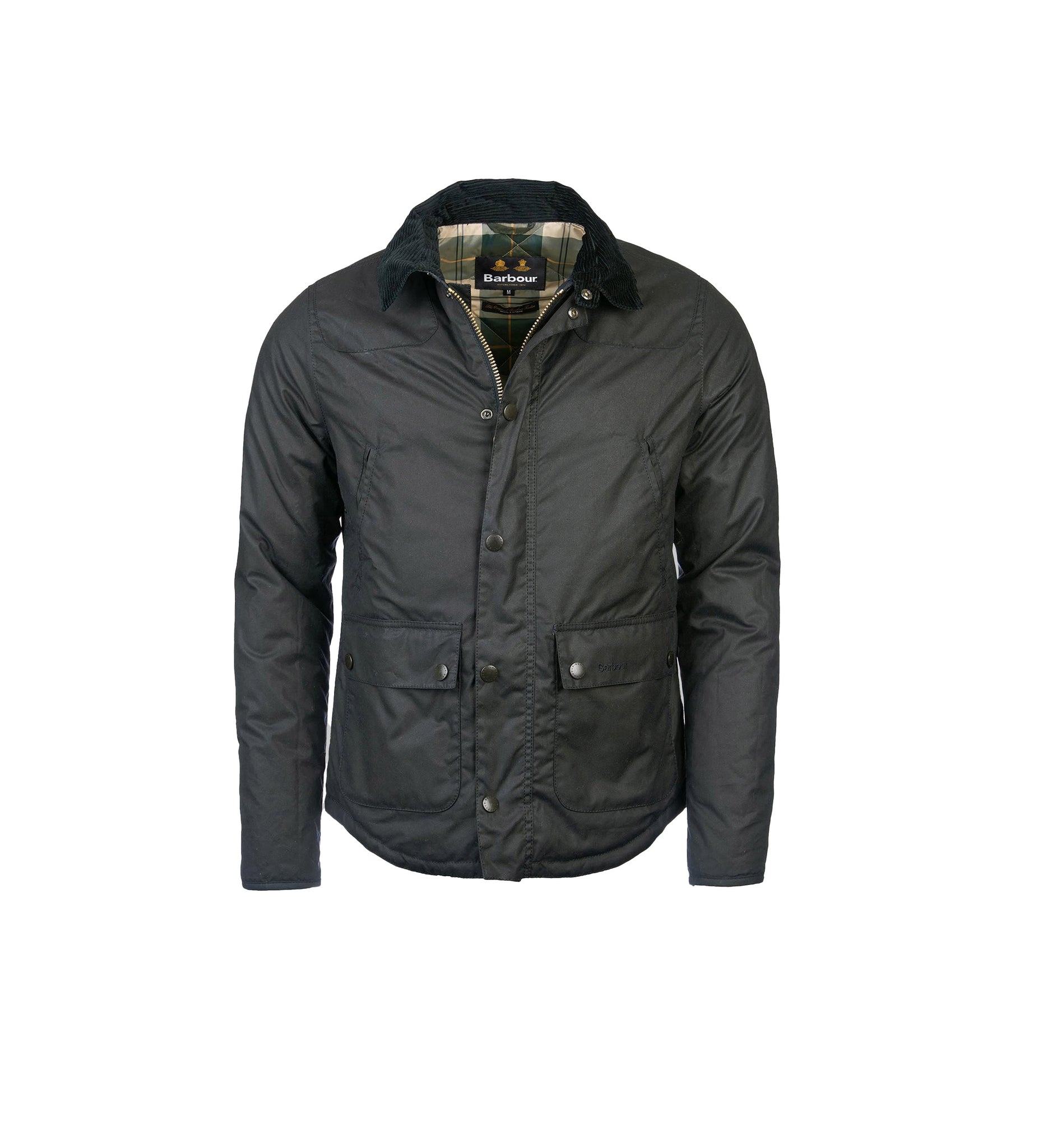 Barbour  Reelin Wax Jacket Verde Sage Uomo