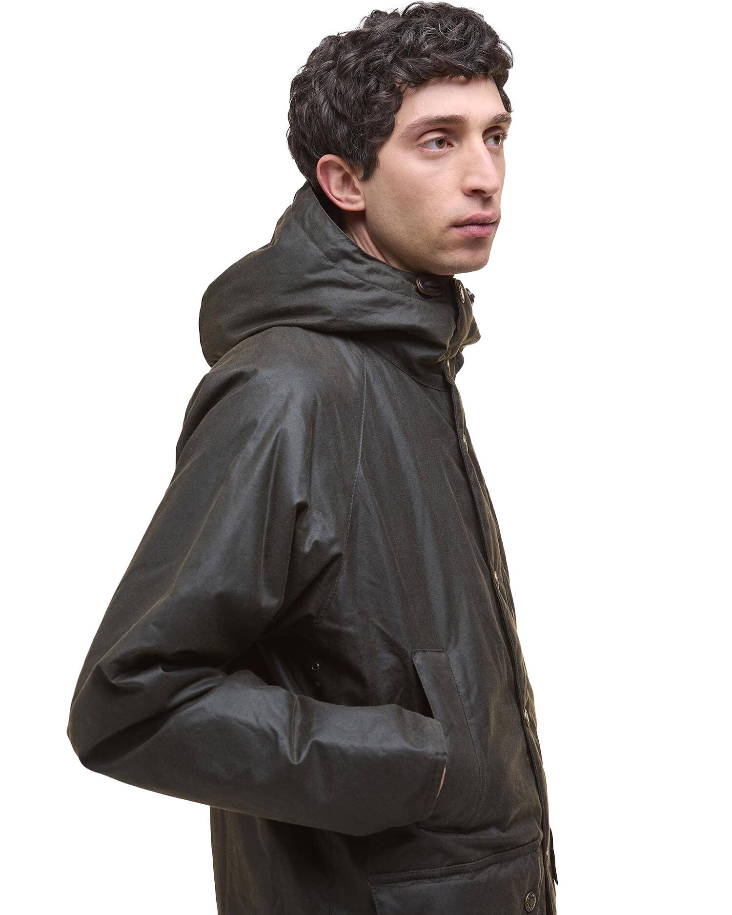 Barbour Bedale Wax Parka Verde Oliva Uomo