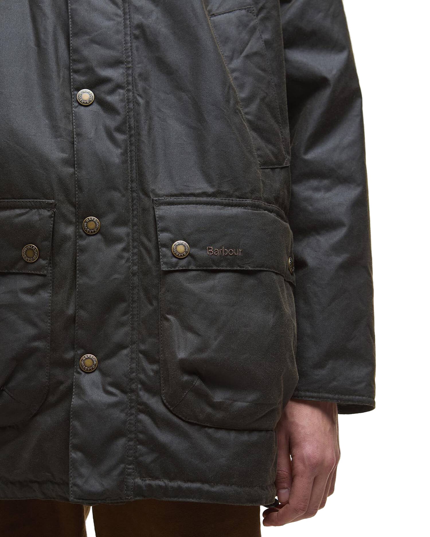 Barbour Bedale Wax Parka Verde Oliva Uomo