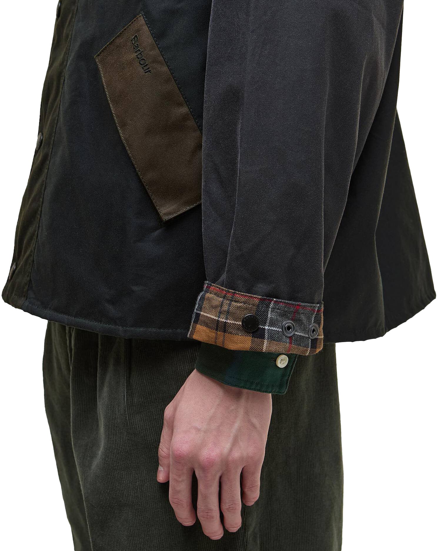 Barbour Patchwork Transport Wax Cot.Outw Sage Multi Uomo