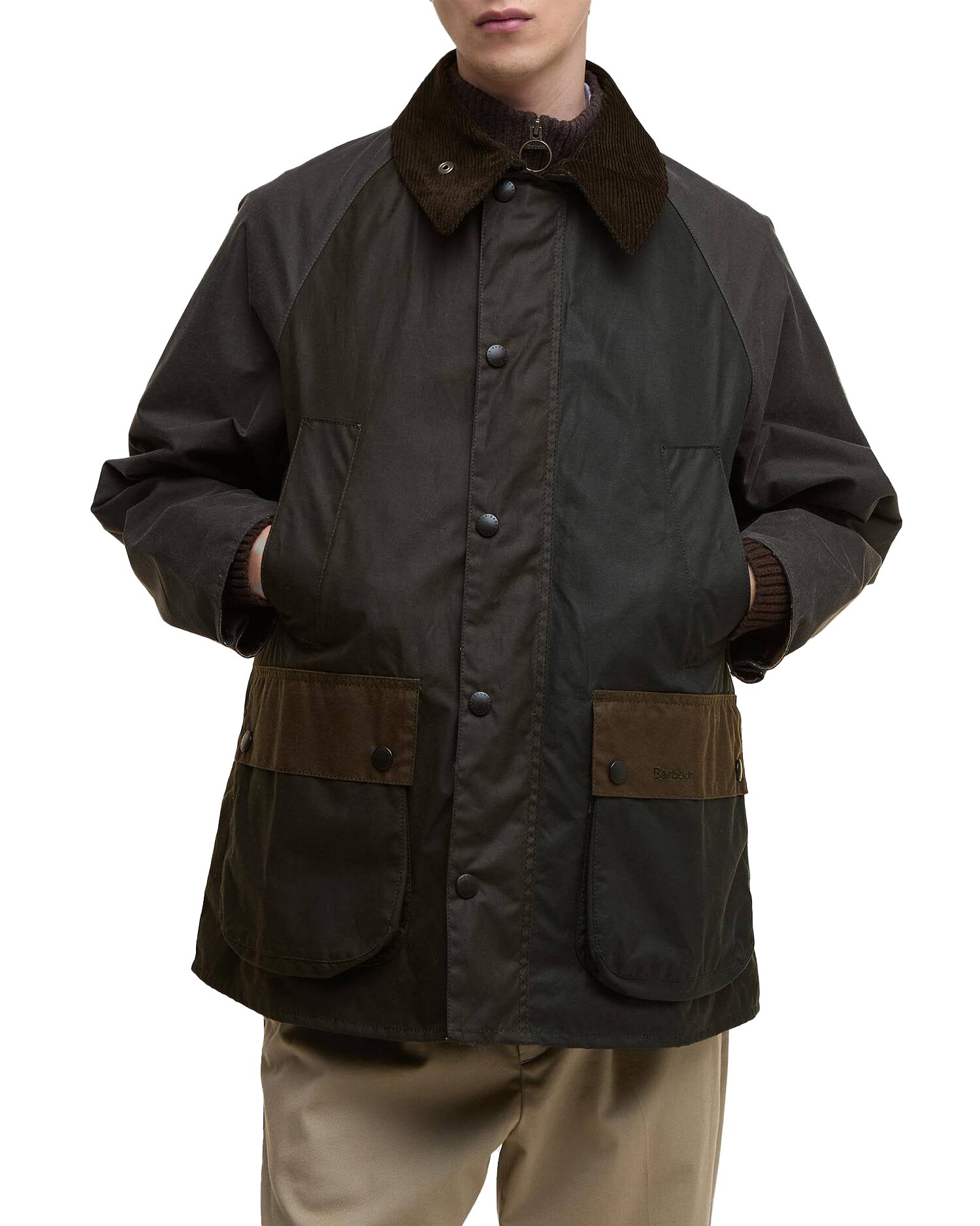 Barbour Patchwork Os Bdl Wax Cot.Outw Sage Multi