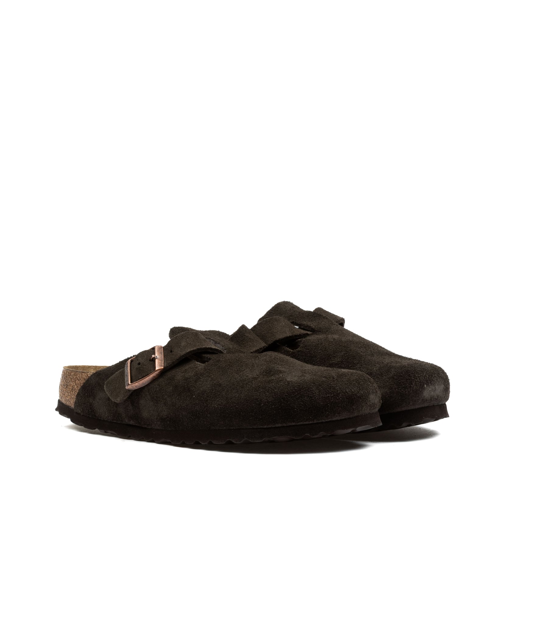 Birkenstock Boston Boston Sfb Mocca Suede Leather