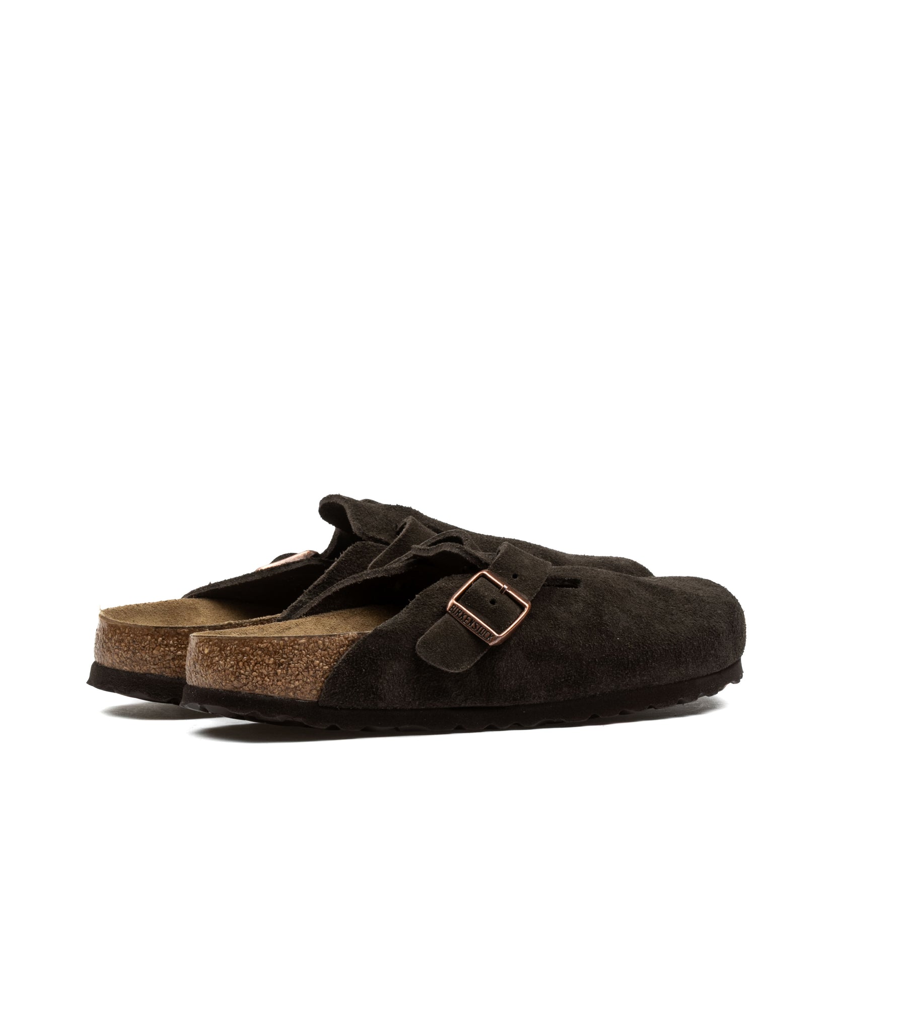 Birkenstock Boston Boston Sfb Mocca Suede Leather