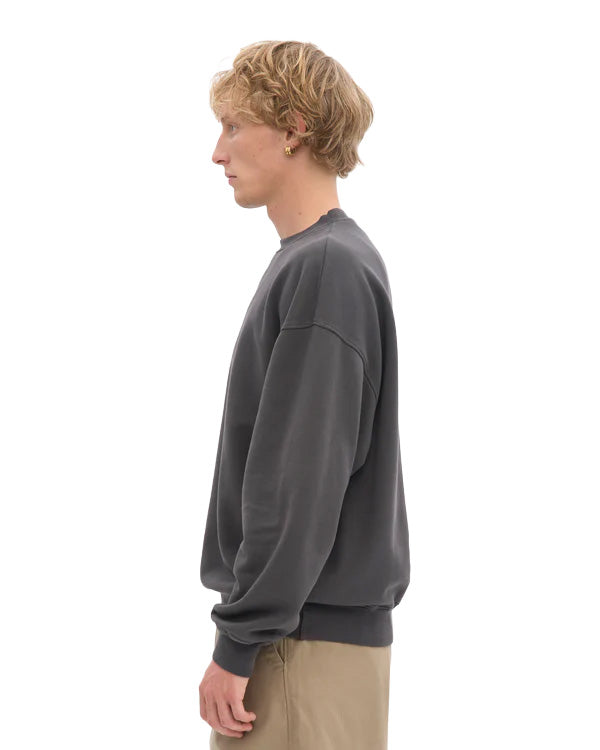 Colorful Stabdard Felpa Girocollo Oversized Cotone Organico Antracite