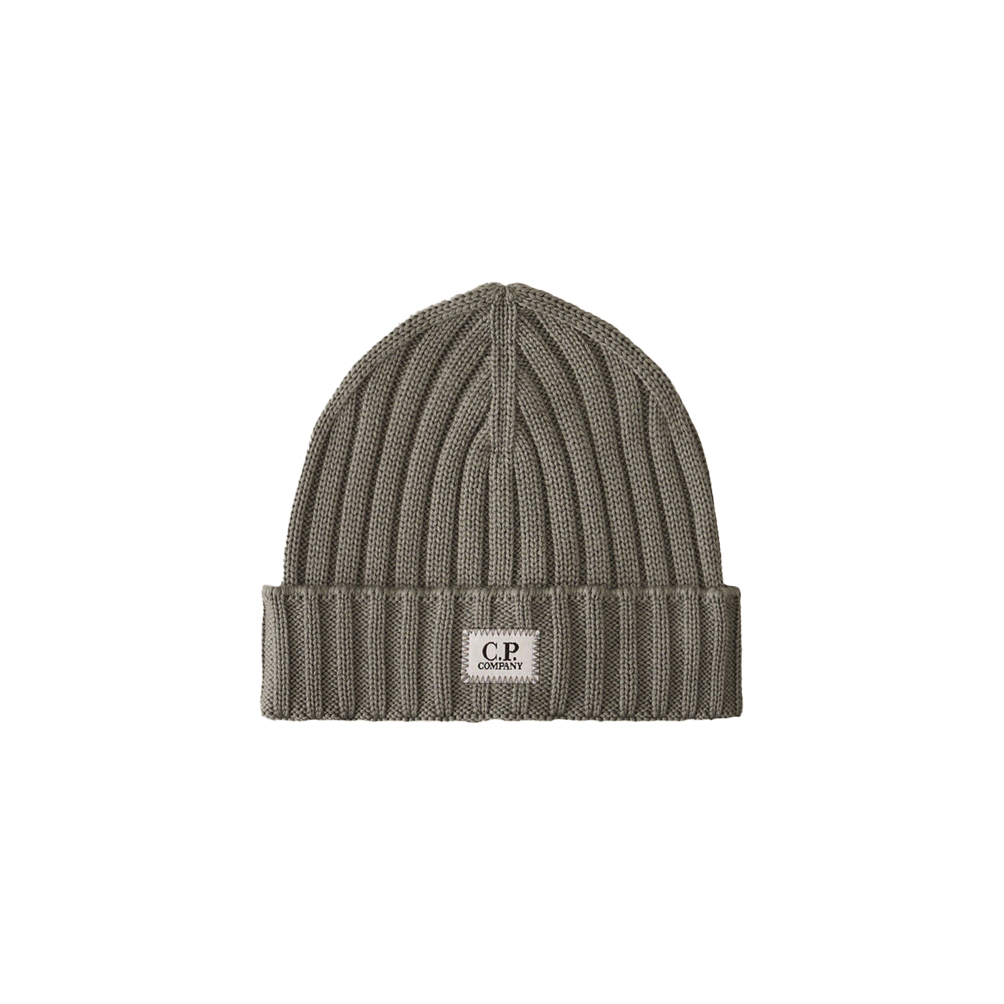 C.P. Company Extrafine Merino Wool Logo Beanie