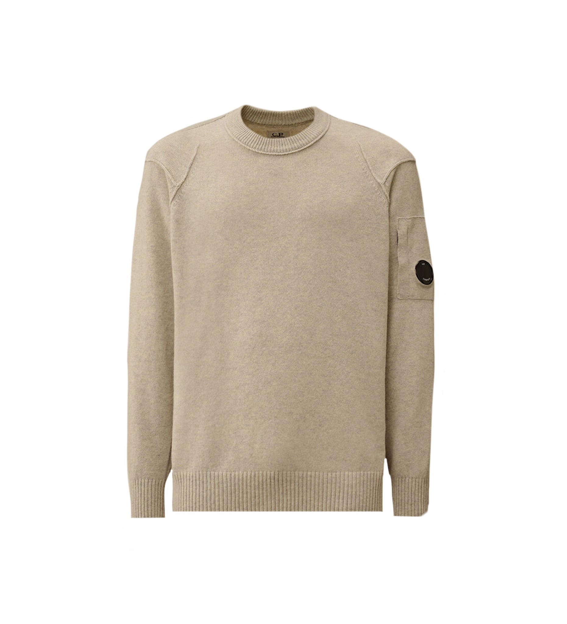 C.P. Company Lambswool Grs Crewneck Lens Sweater