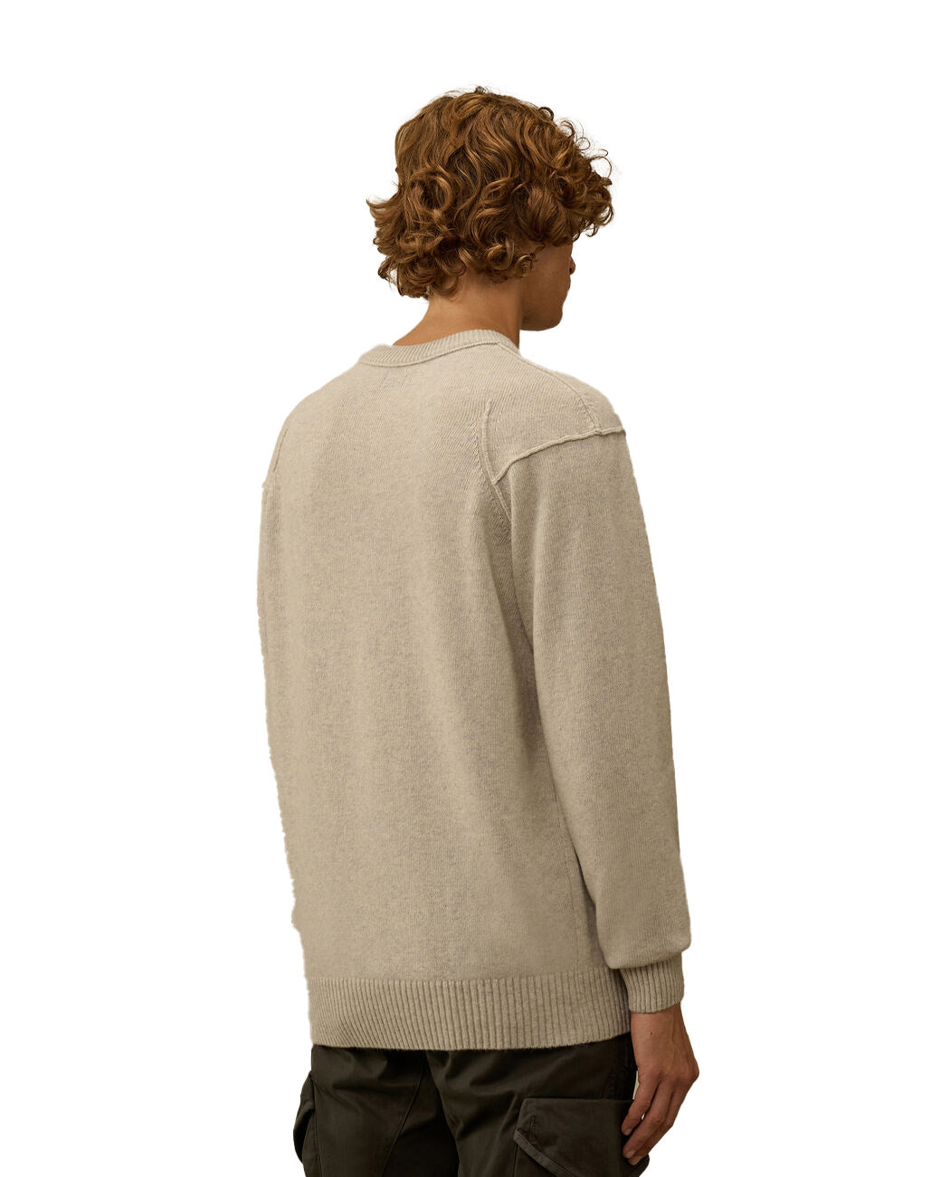 C.P. Company Lambswool Grs Crewneck Lens Sweater