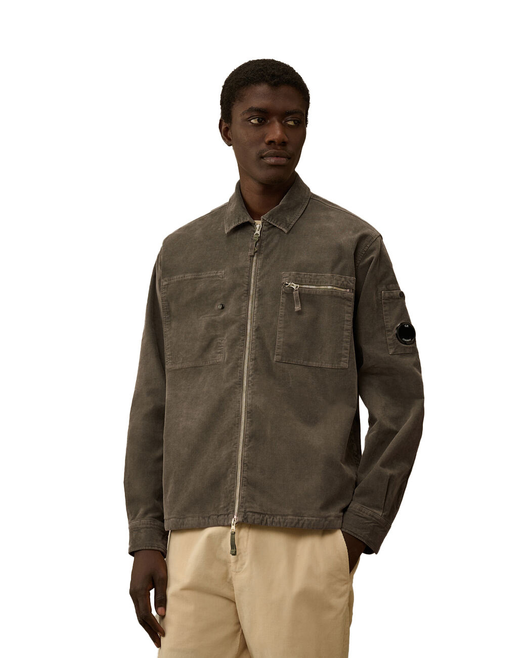 C.P. Company Corduroy Lens Zipped Overshirt