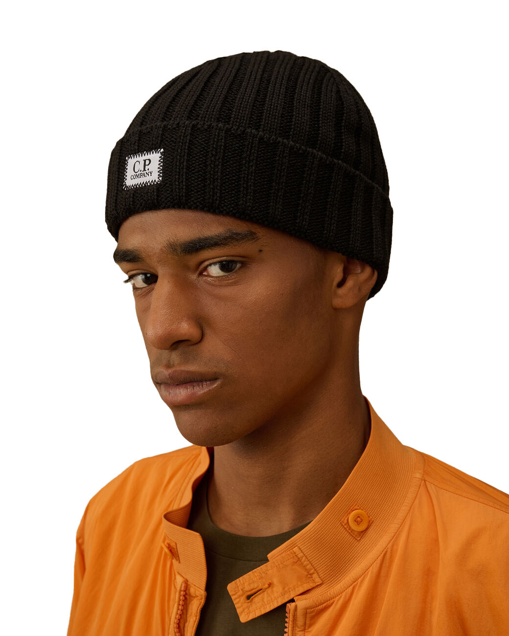 C.P. Company Extrafine Merino Wool Logo Beanie