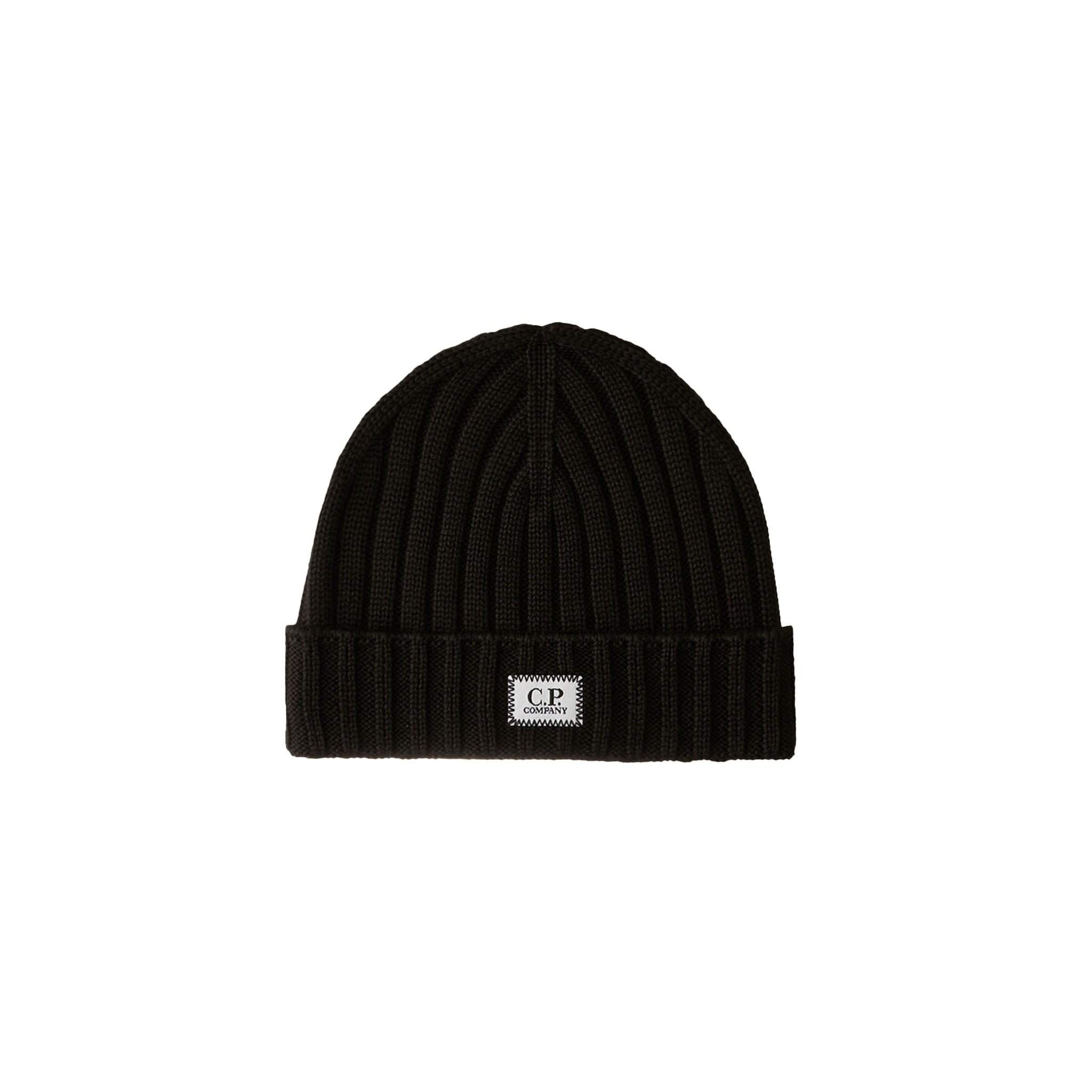 C.P. Company Extrafine Merino Wool Logo Beanie