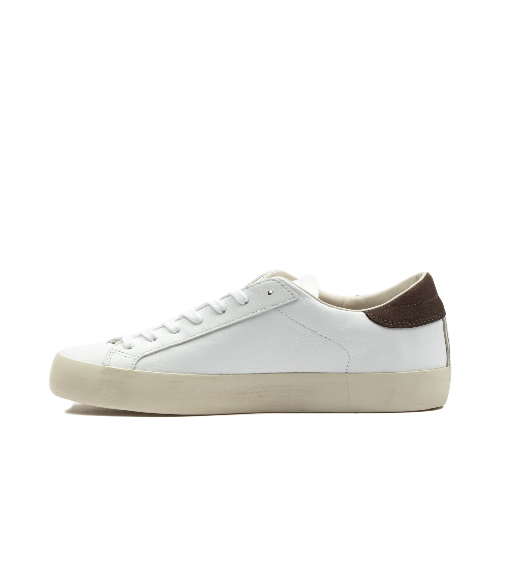 D.A.T.E. Hill Low Calf White Brown