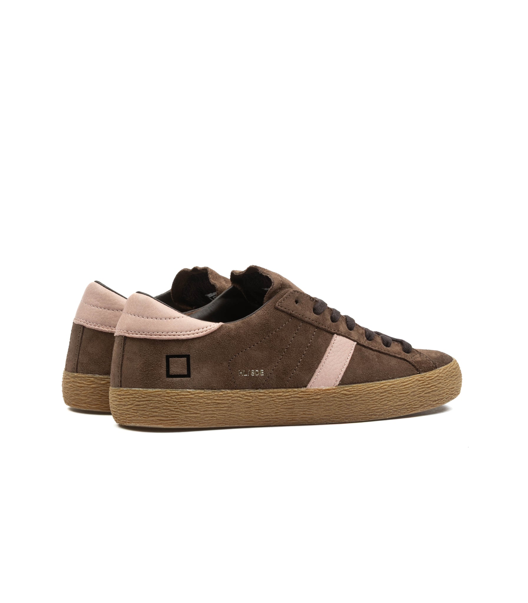 D.A.T.E. Hill Low Donna Suede Taupe Marrone