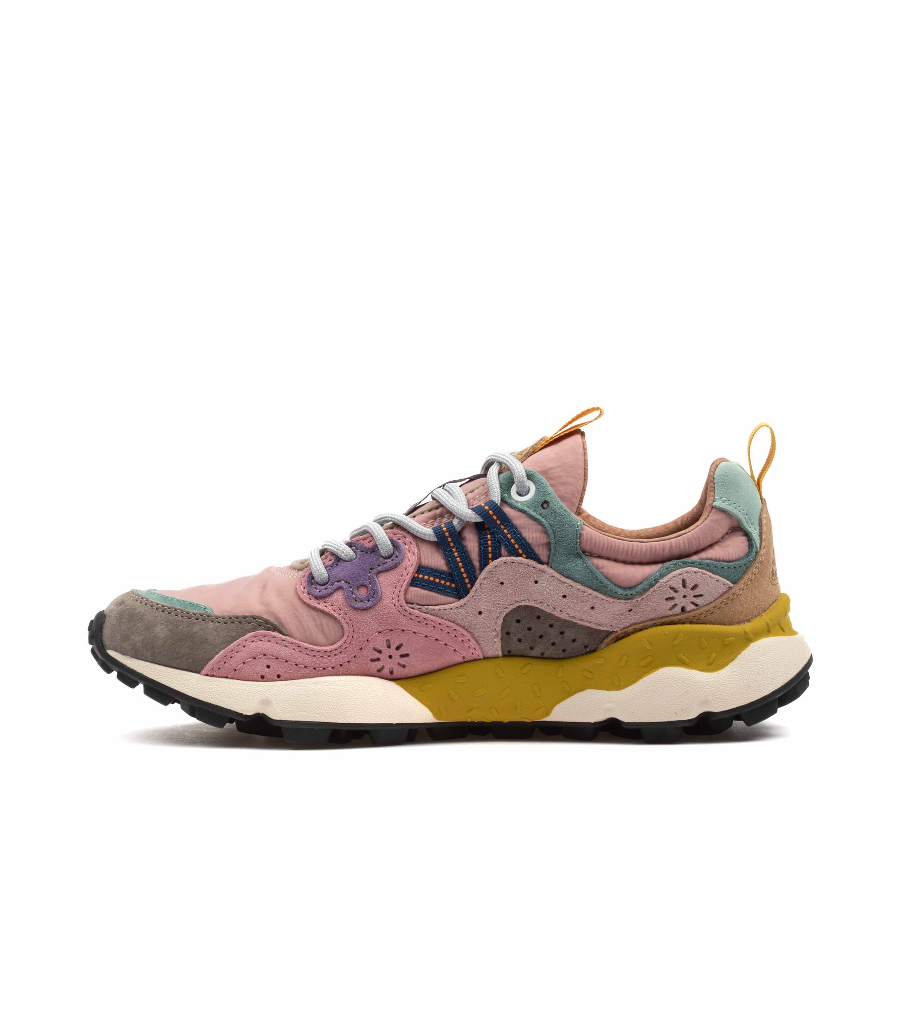 Flower Mountain Yamano 3  Suede Nylon Light Grey Cipria Light Pink Donna