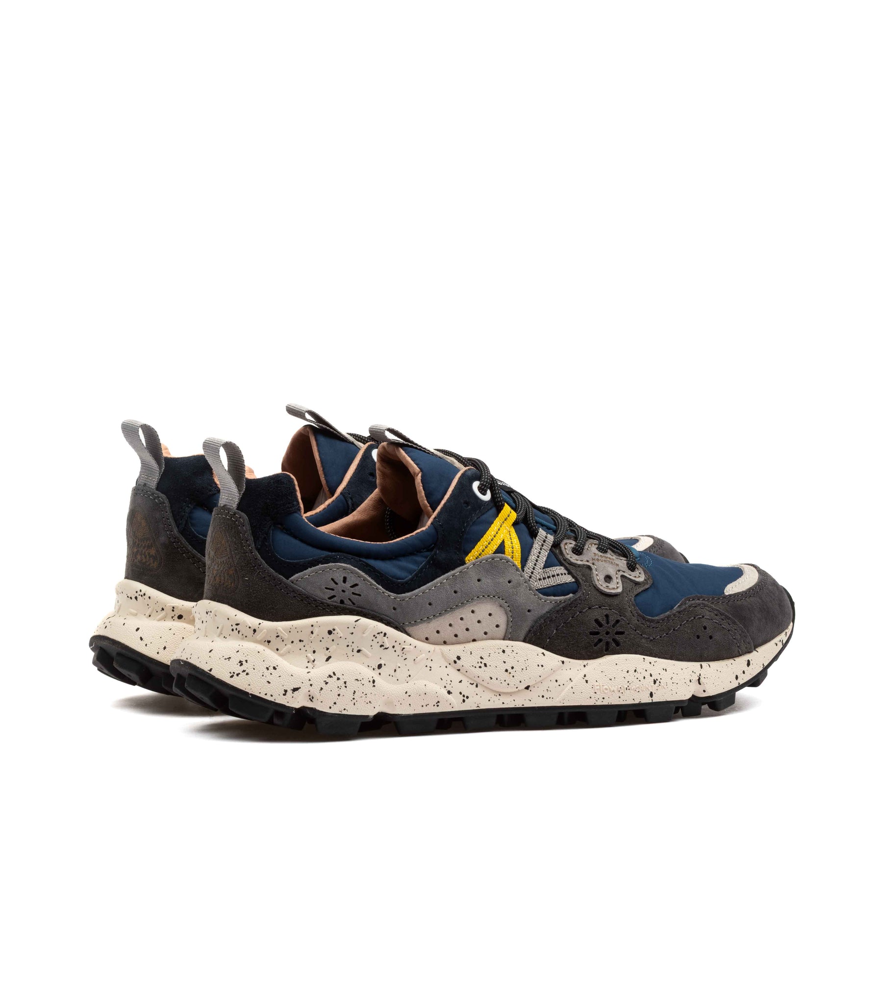 Flower Mountain Yamano 3 Suede Nylon Grey Navy Uomo