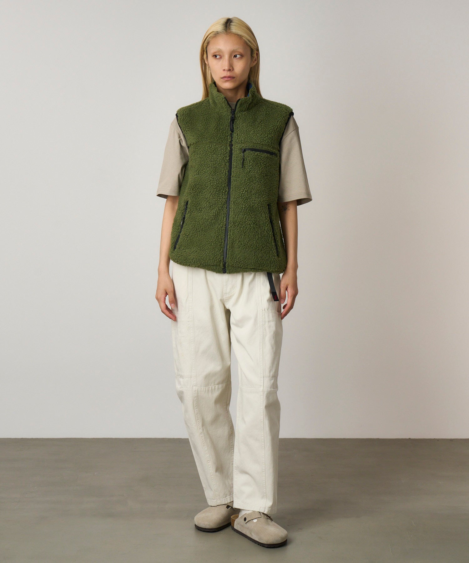 Gramicci Reversible Sherpa Vest Verde