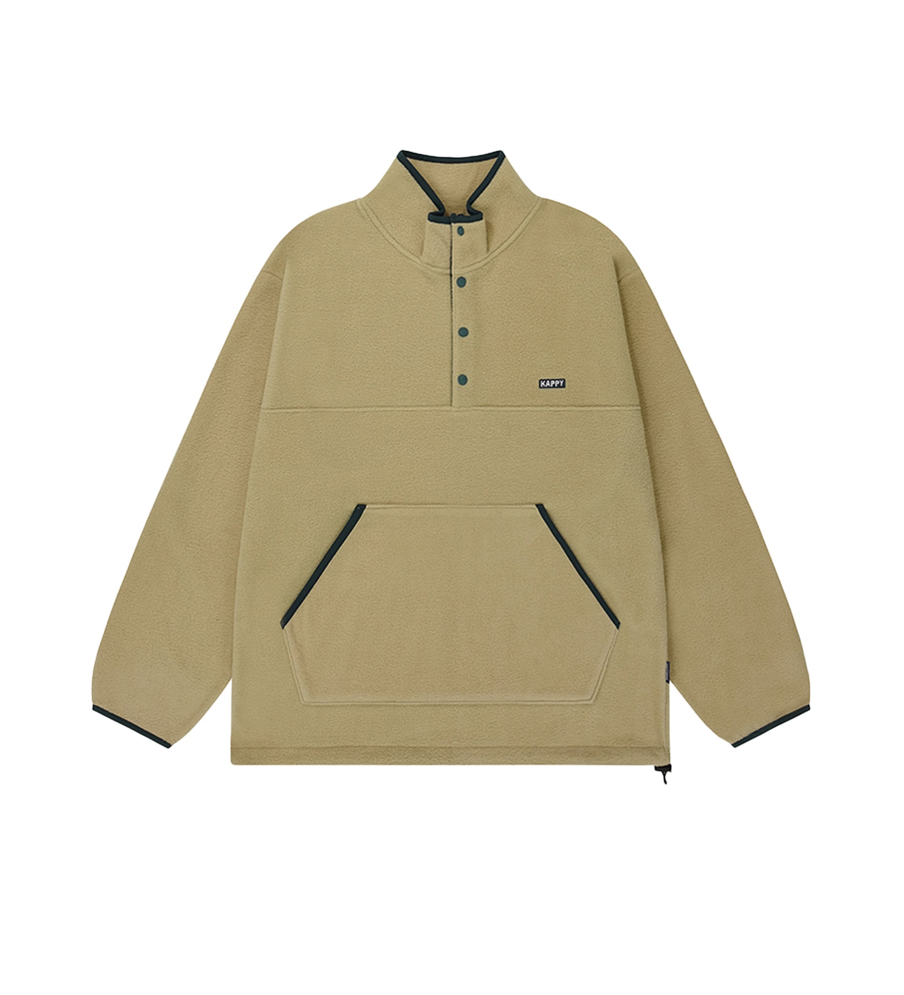 Kappy Design Fleece Button Anorak
