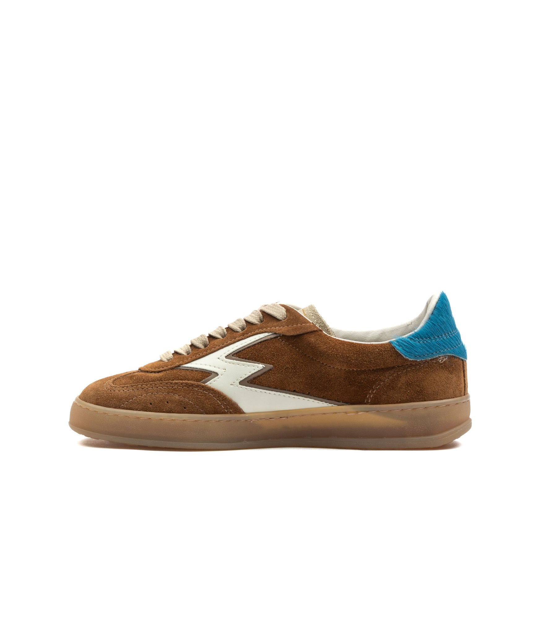 Moaconcept Club Cognac Electric Blu Cavallino Sintetico Donna