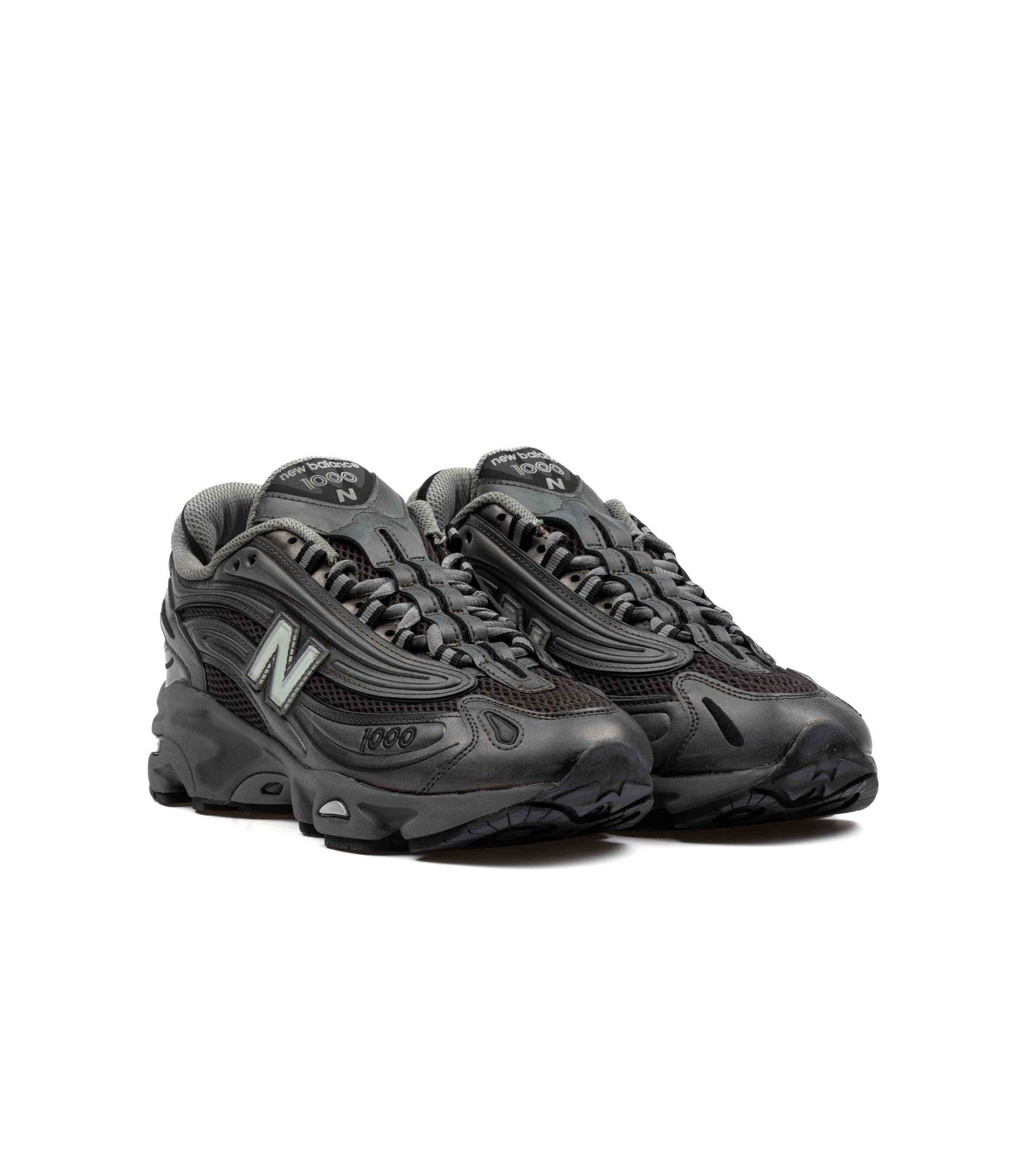 New Balance M1000f Black Metallic Syntetic Mesh