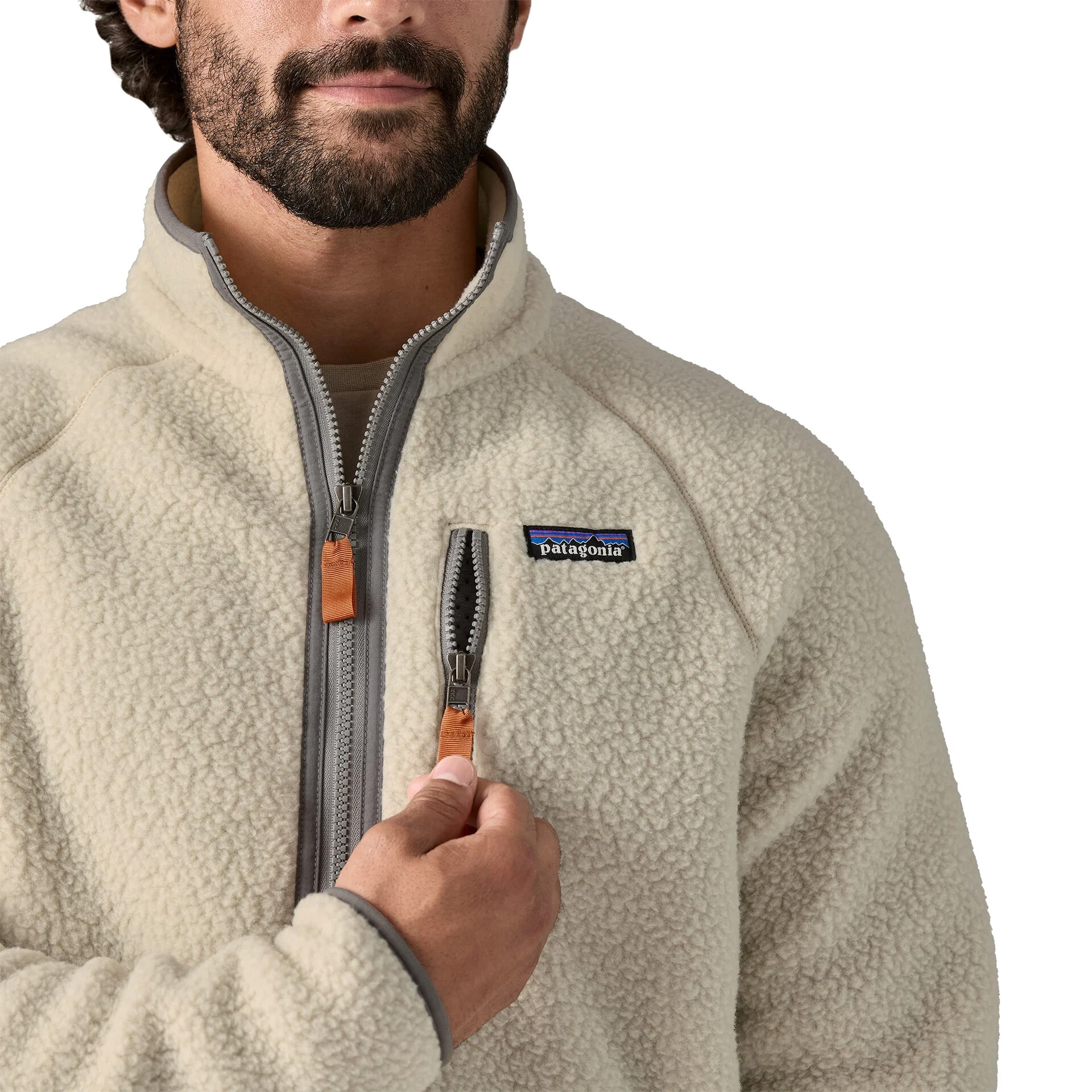 Patagonia M'S Retro Pile Jkt Crema Uomo