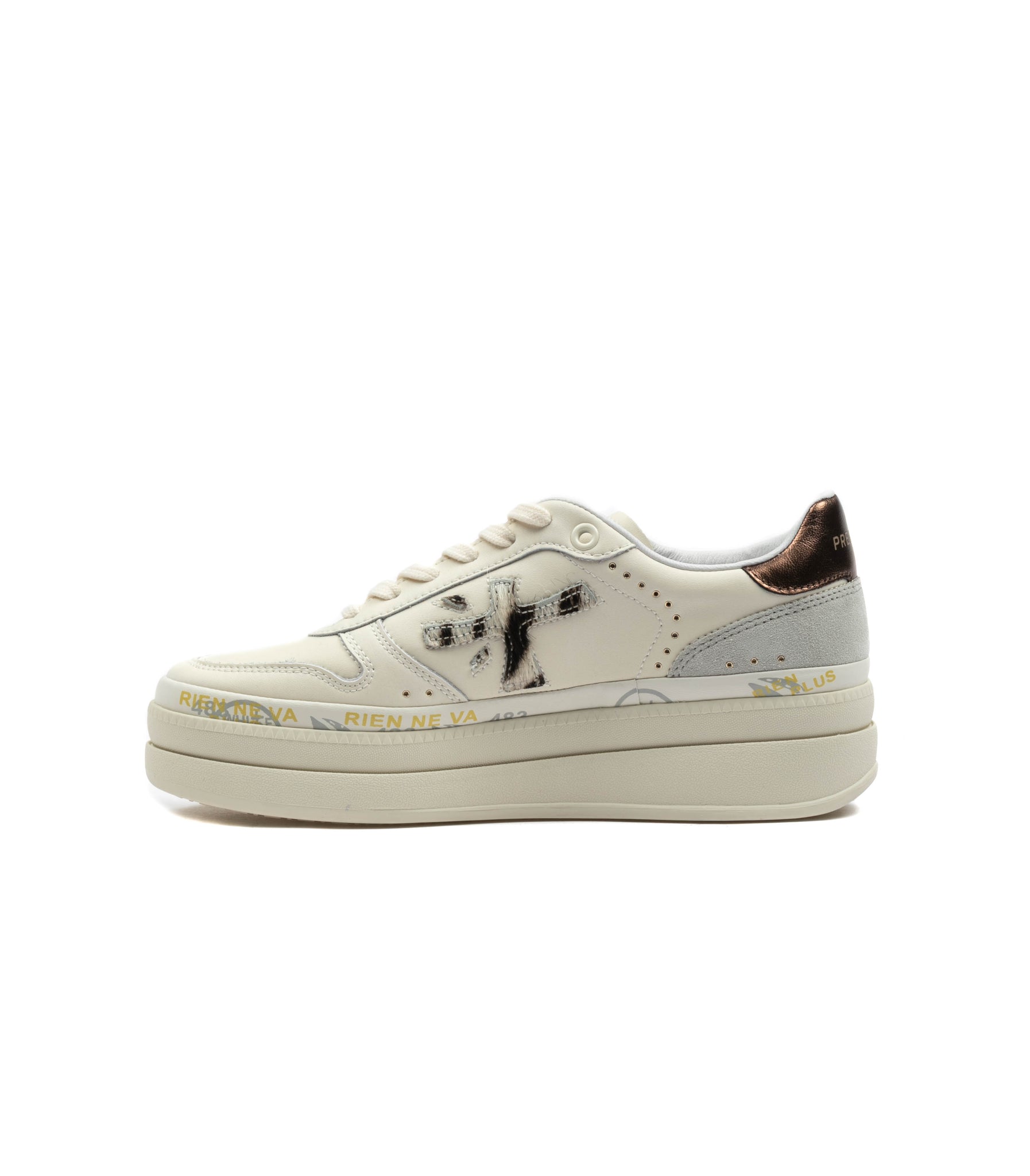 Premiata Micol 7035 Pelle Bianche Leopard Donna