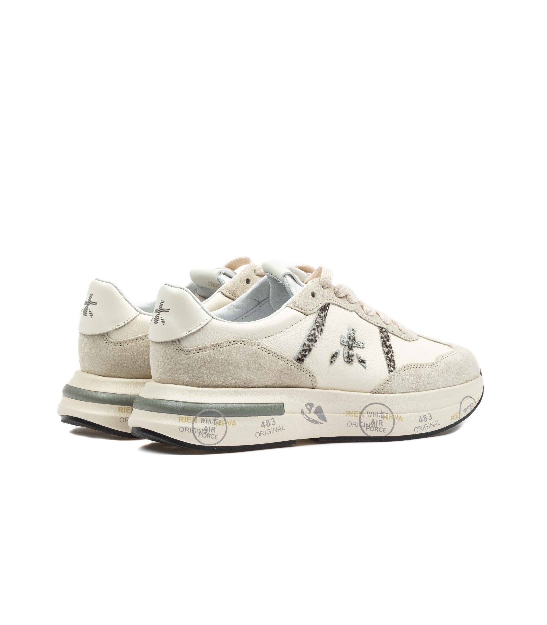 Premiata Cassie 7682 Pelle Latte Donna
