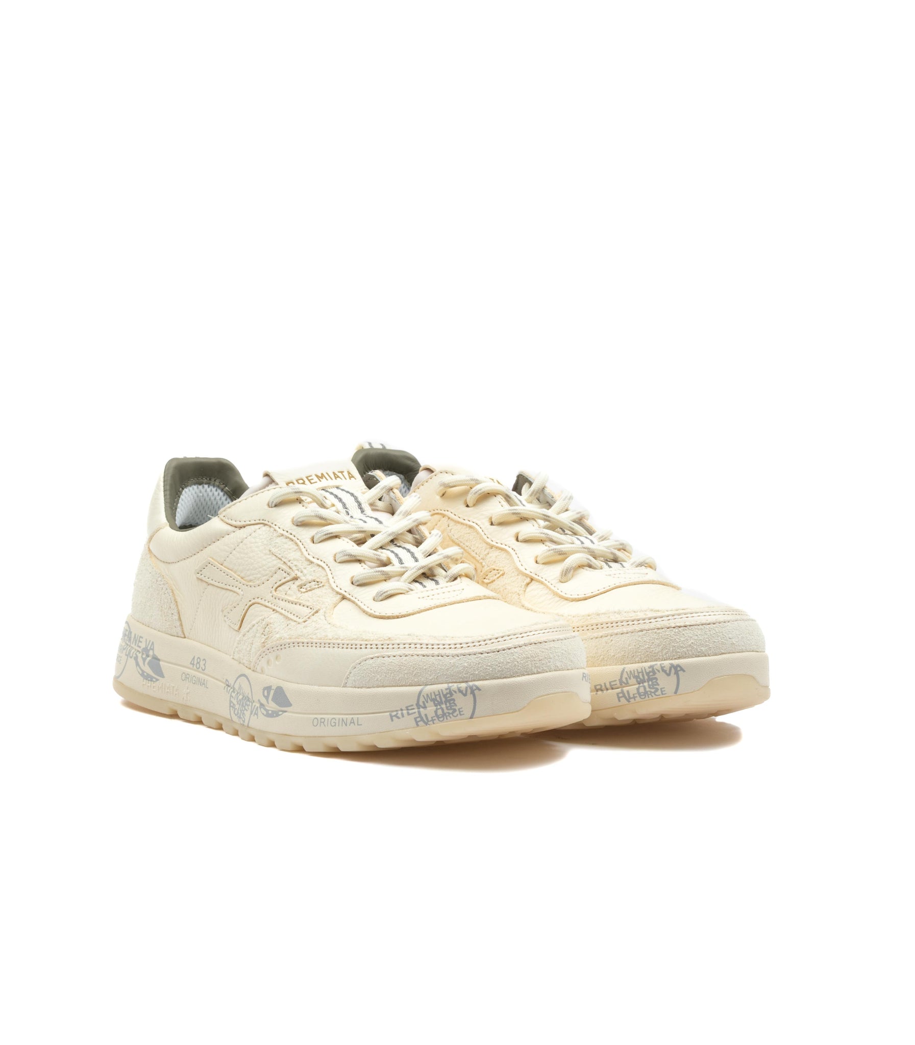 Premiata Nous 7733 Crema Pelle Premium Uomo