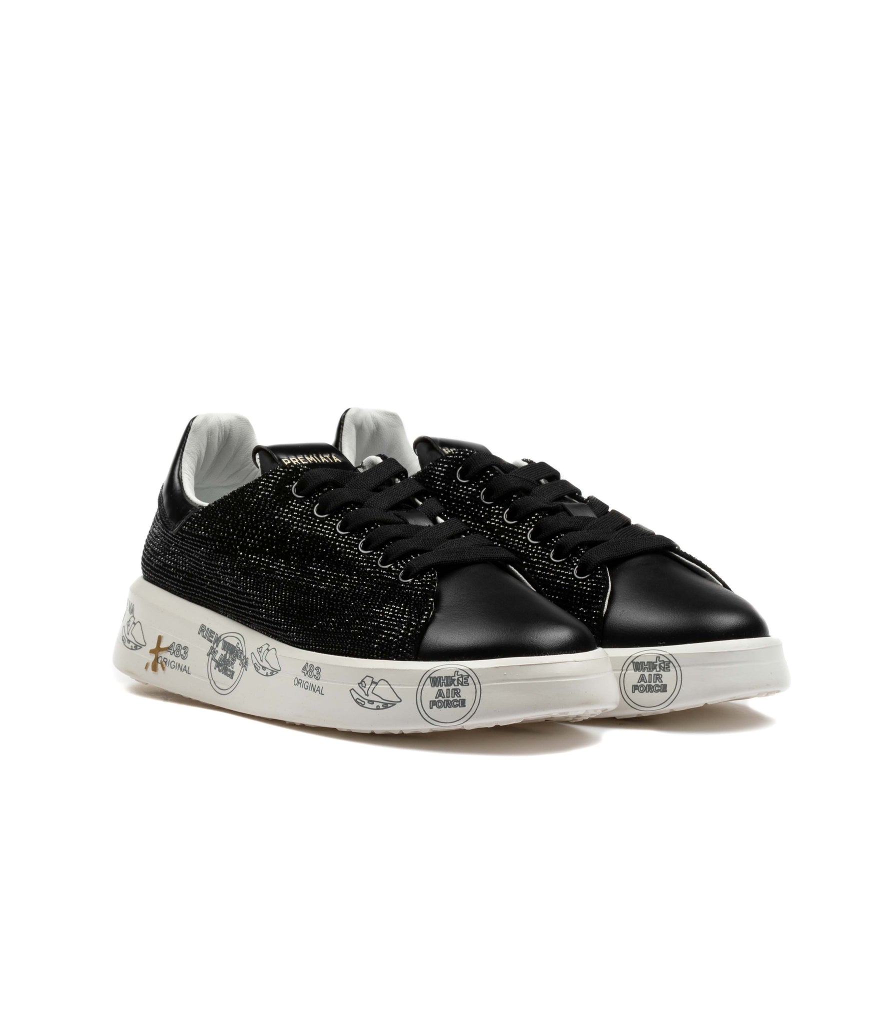 Premiata Belle 7813 Nero Puntinata Swaroski Donna