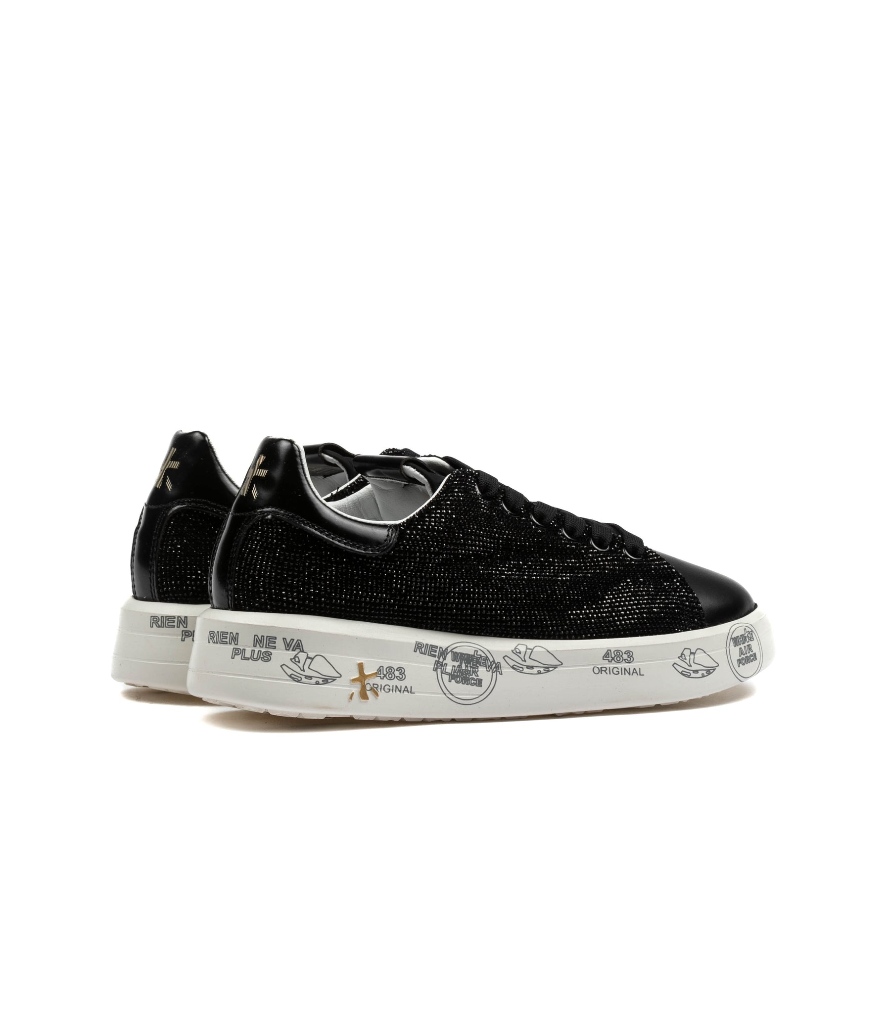 Premiata Belle 7813 Nero Puntinata Swaroski Donna