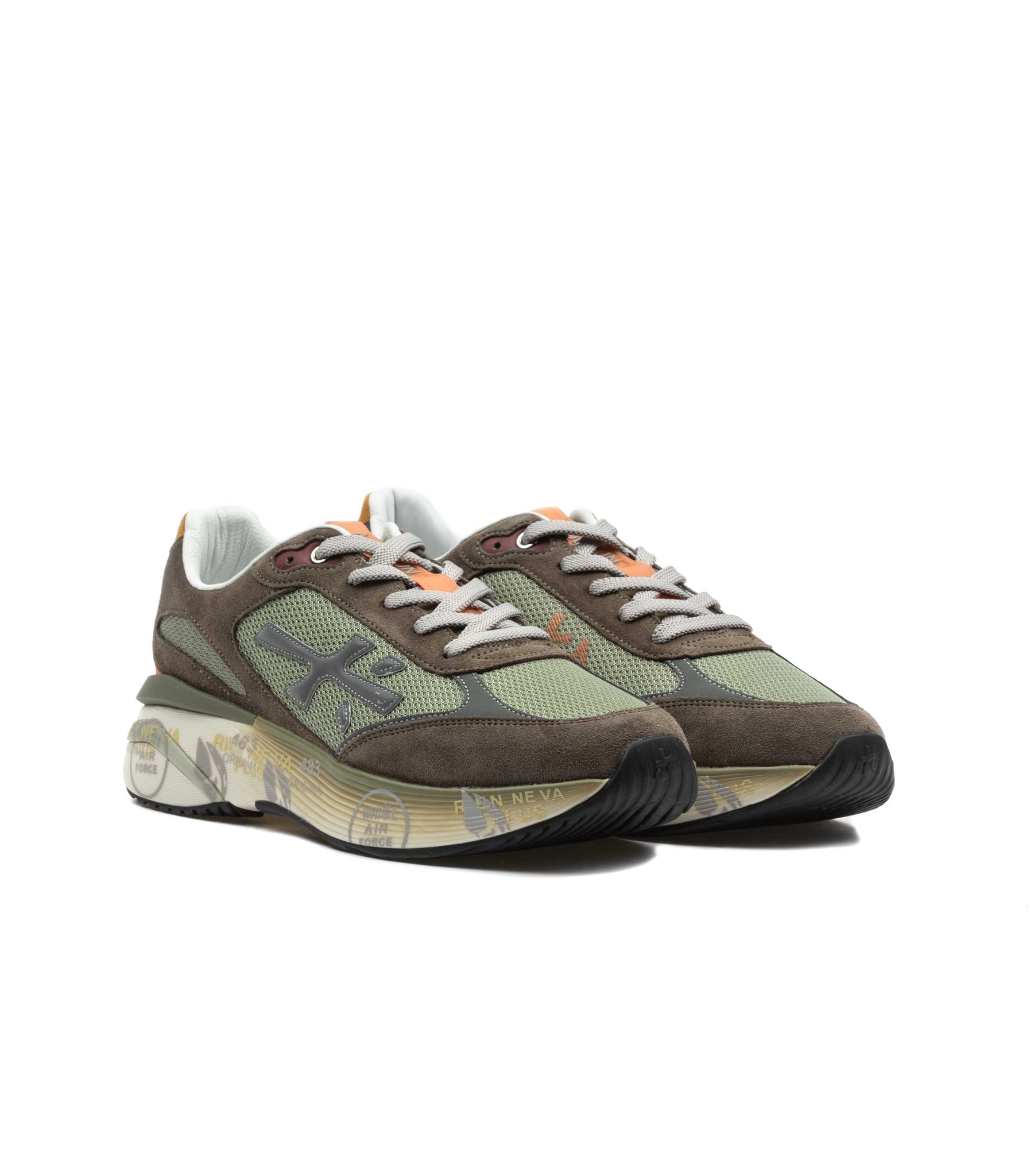 Premiata 7871 Moe Run  Uomo Grigio Marrone