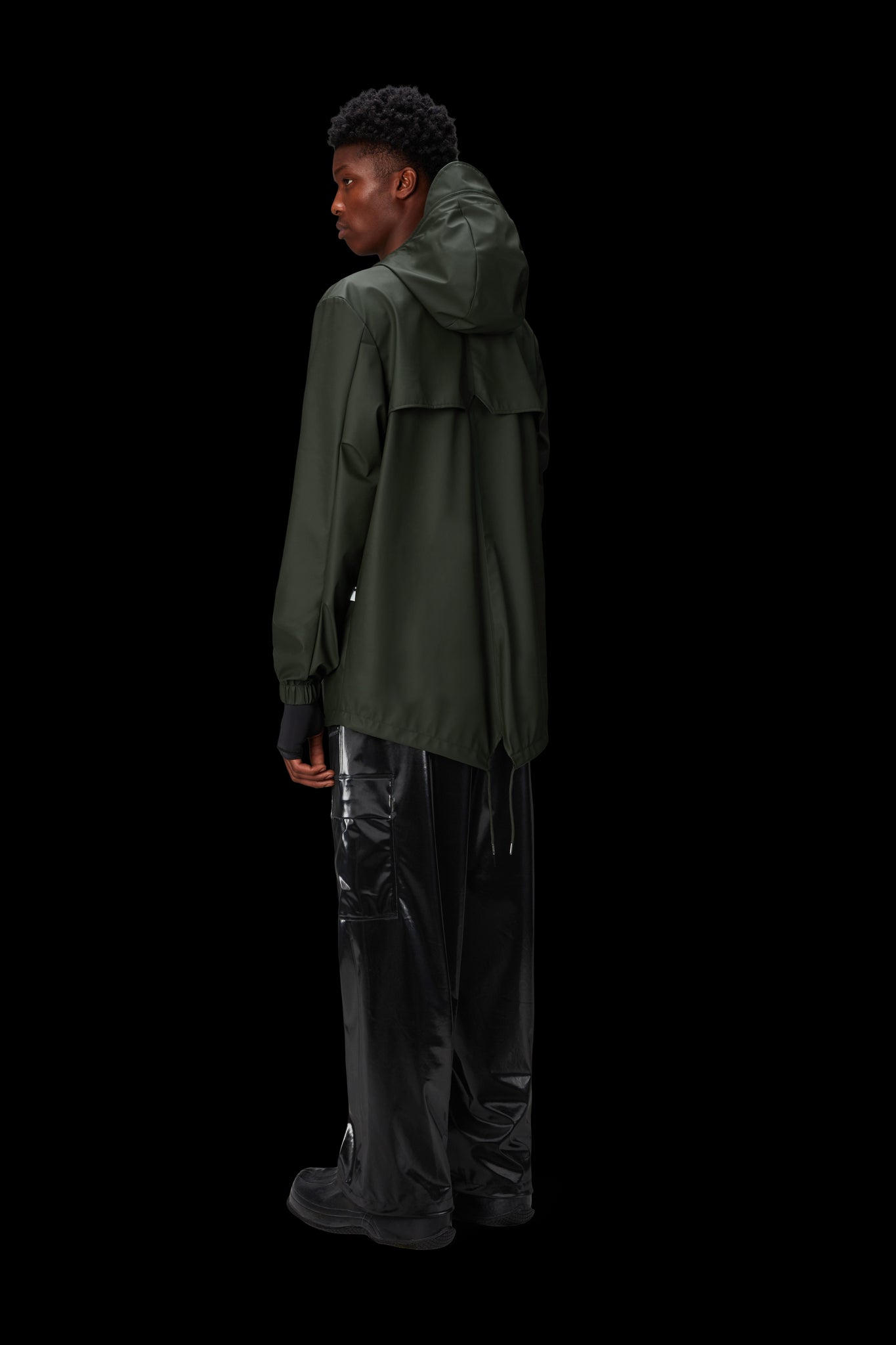 Giacca Rains Impermeabile Fishtail Verde