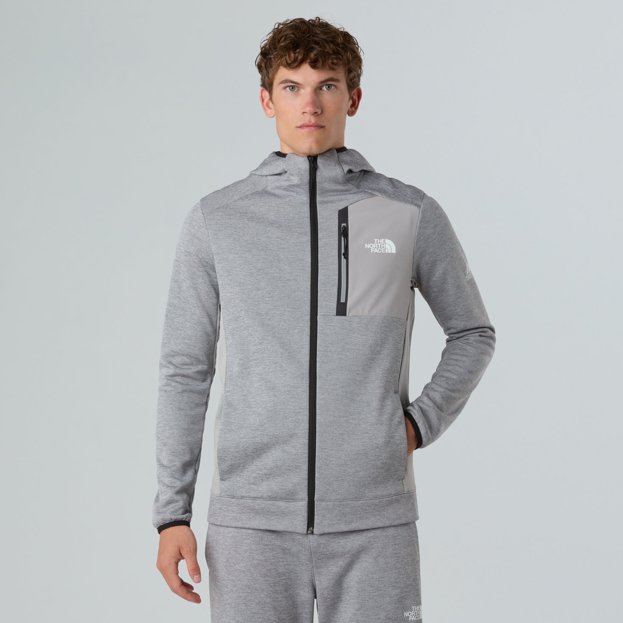 The North Face M Mountain Athletics Fleece Full Zip Jac Grey