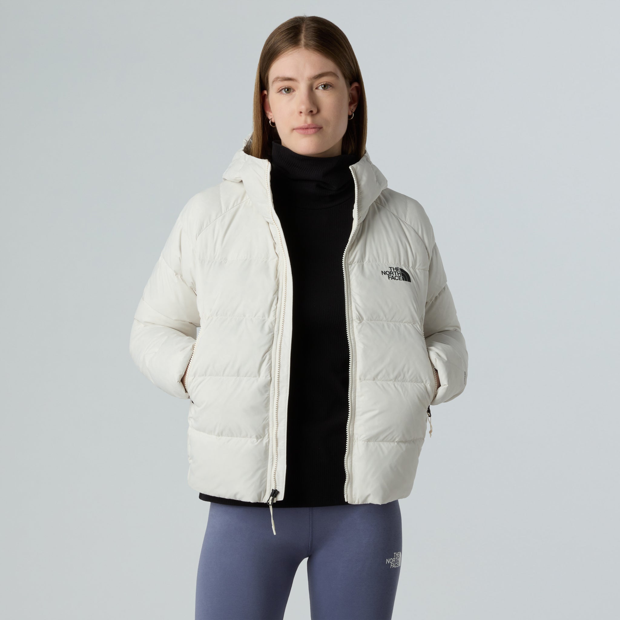The North Face W Hyalite Down Hoodie White Donna