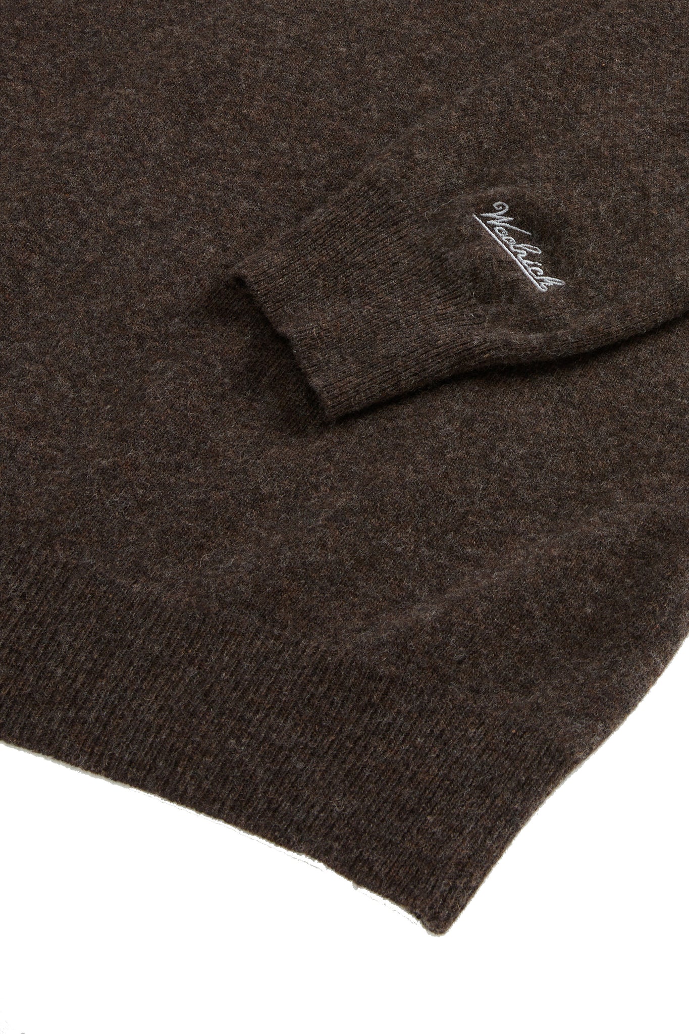 Woolrich Lambswool Crewneck Marrone Uomo