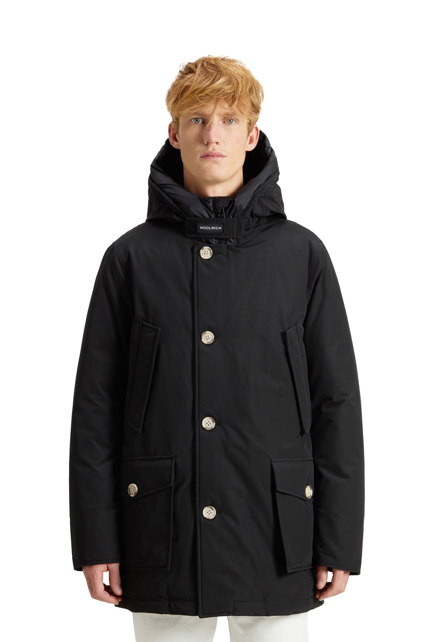 Woolrich Arctic Parka In Ramar Cloth Nero