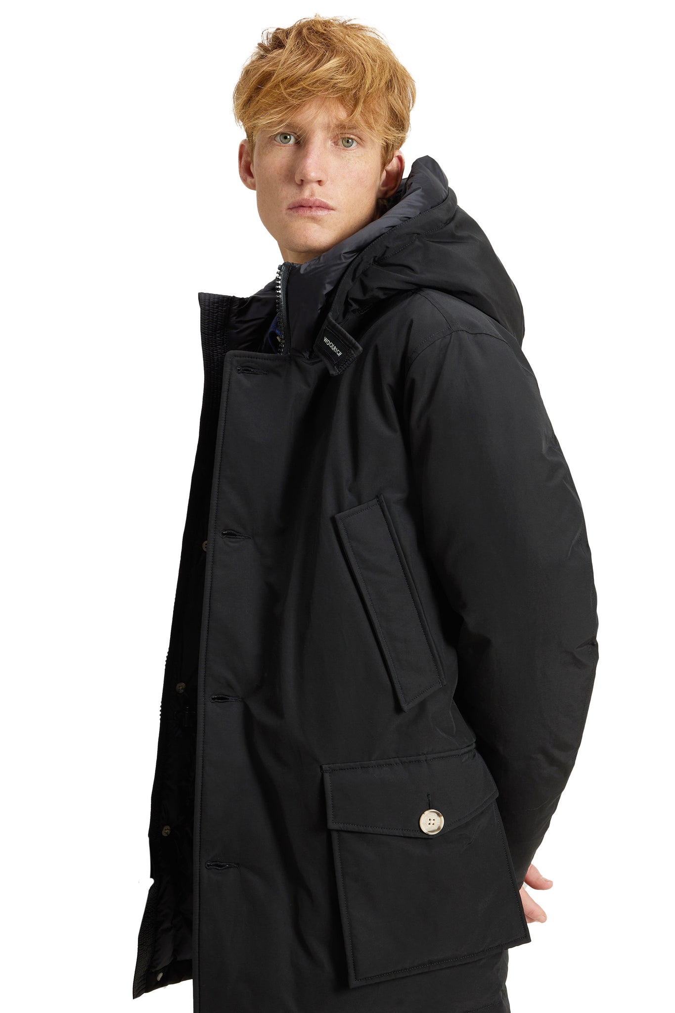 Woolrich Arctic Parka In Ramar Cloth Nero