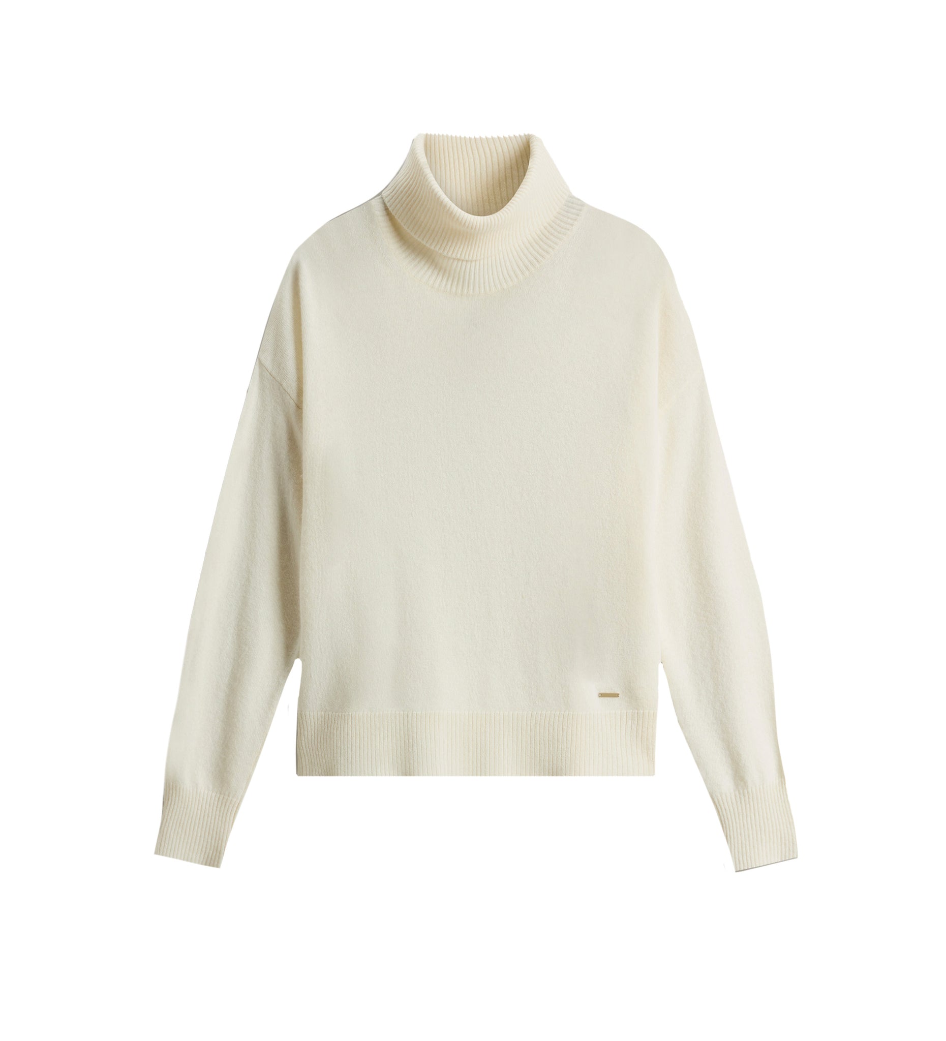 Woolrich Comfort Wool Cash Turtleneck Donna Latte