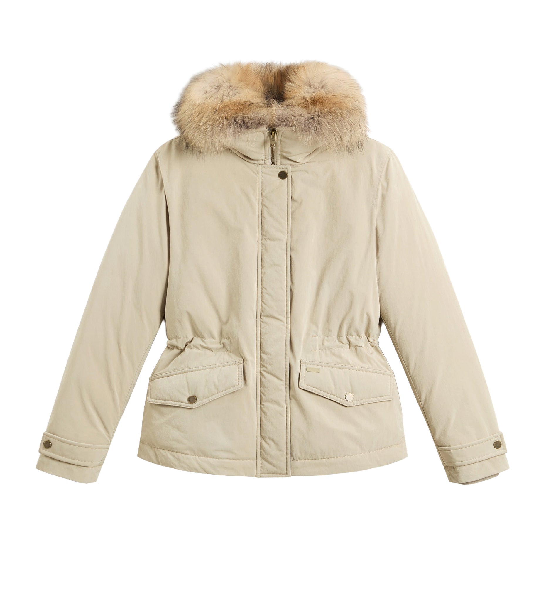 Woolrich Grace Fur Jacket Donna Beige