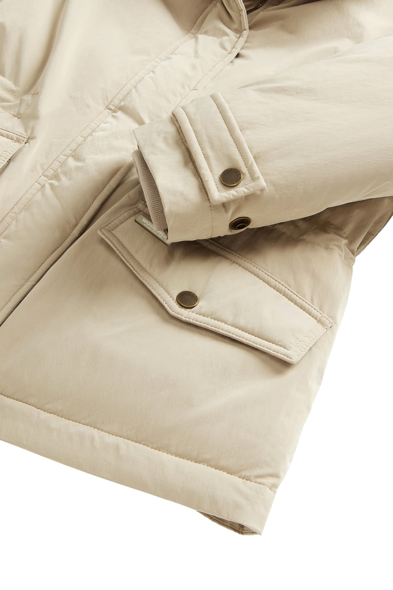 Woolrich Grace Fur Jacket Donna Beige