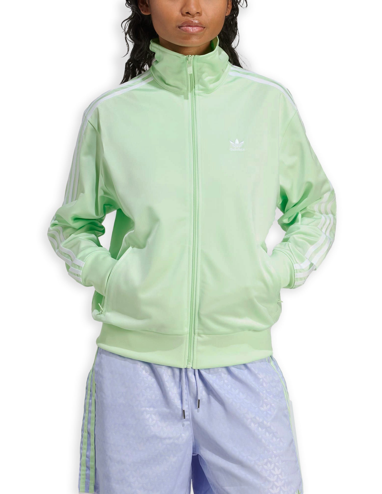 Adidas Firebird Tt Segrsp Aqua Green Women's Zip Sweatshirt